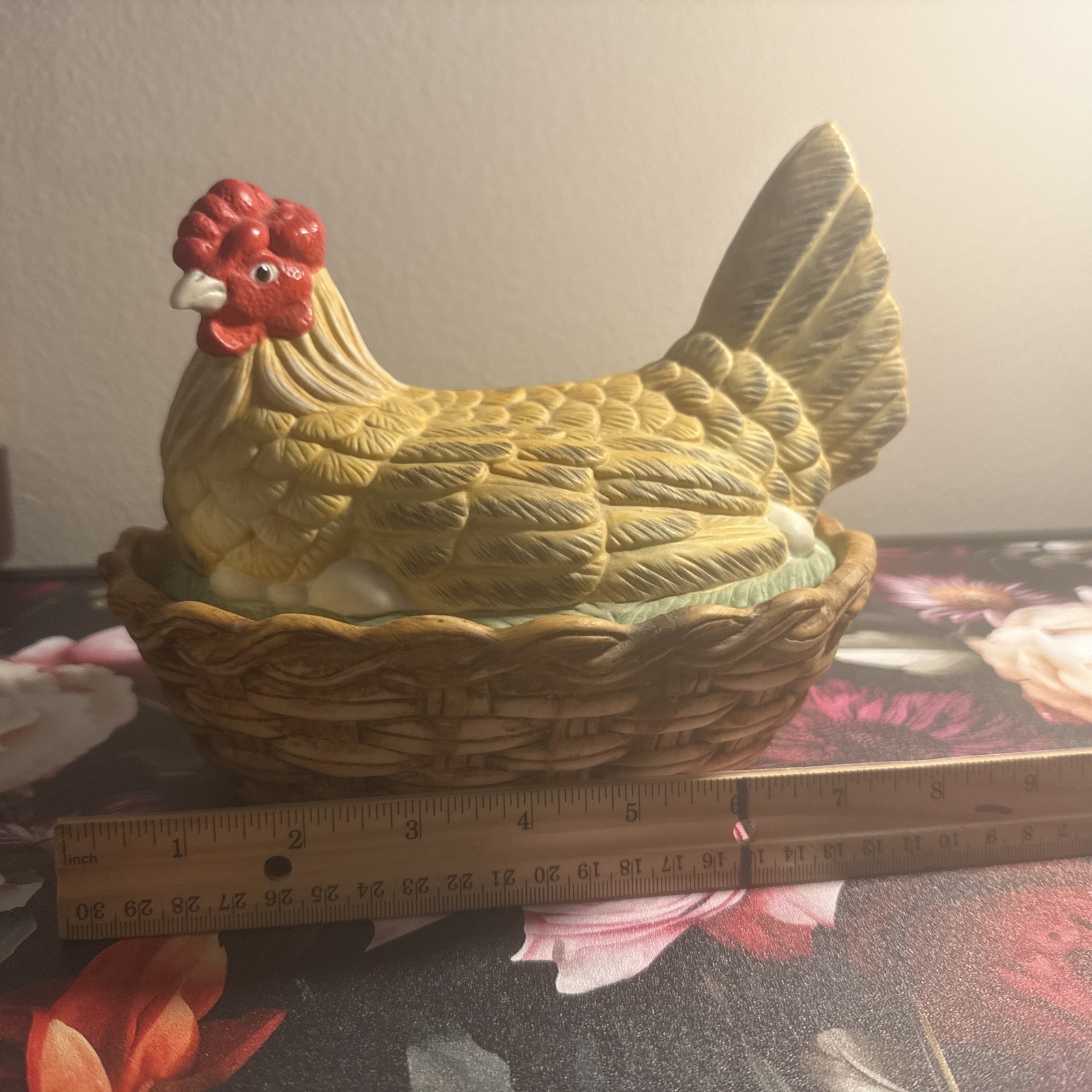 Bisque Porcelain Nesting Hen, Circa Early 1900’s, Possible Staffordshire
