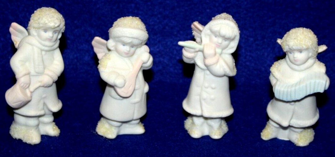 Russ Berrie Little Miracles Musical Angels Porcelain Figurine – Set of 4