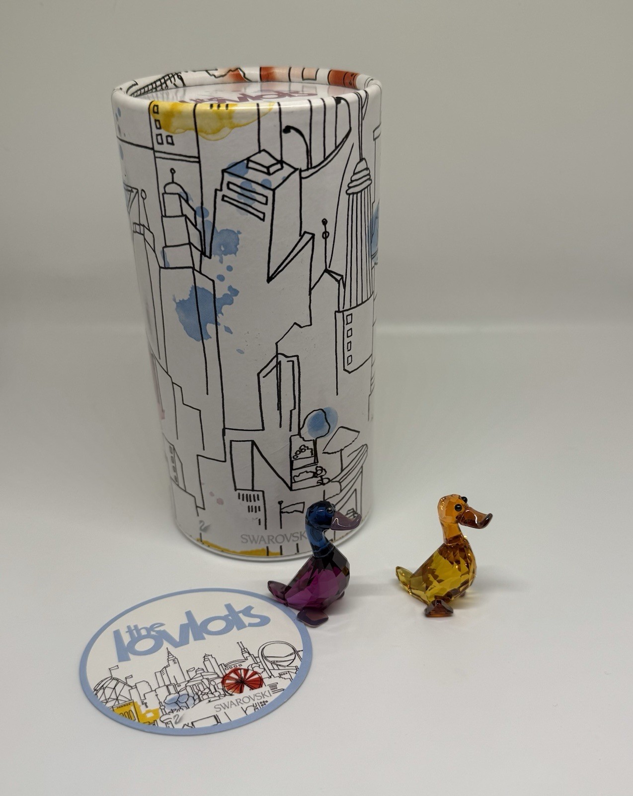 Lilly & Luke (Ducks) Swarovski Crystal By Edith Mair