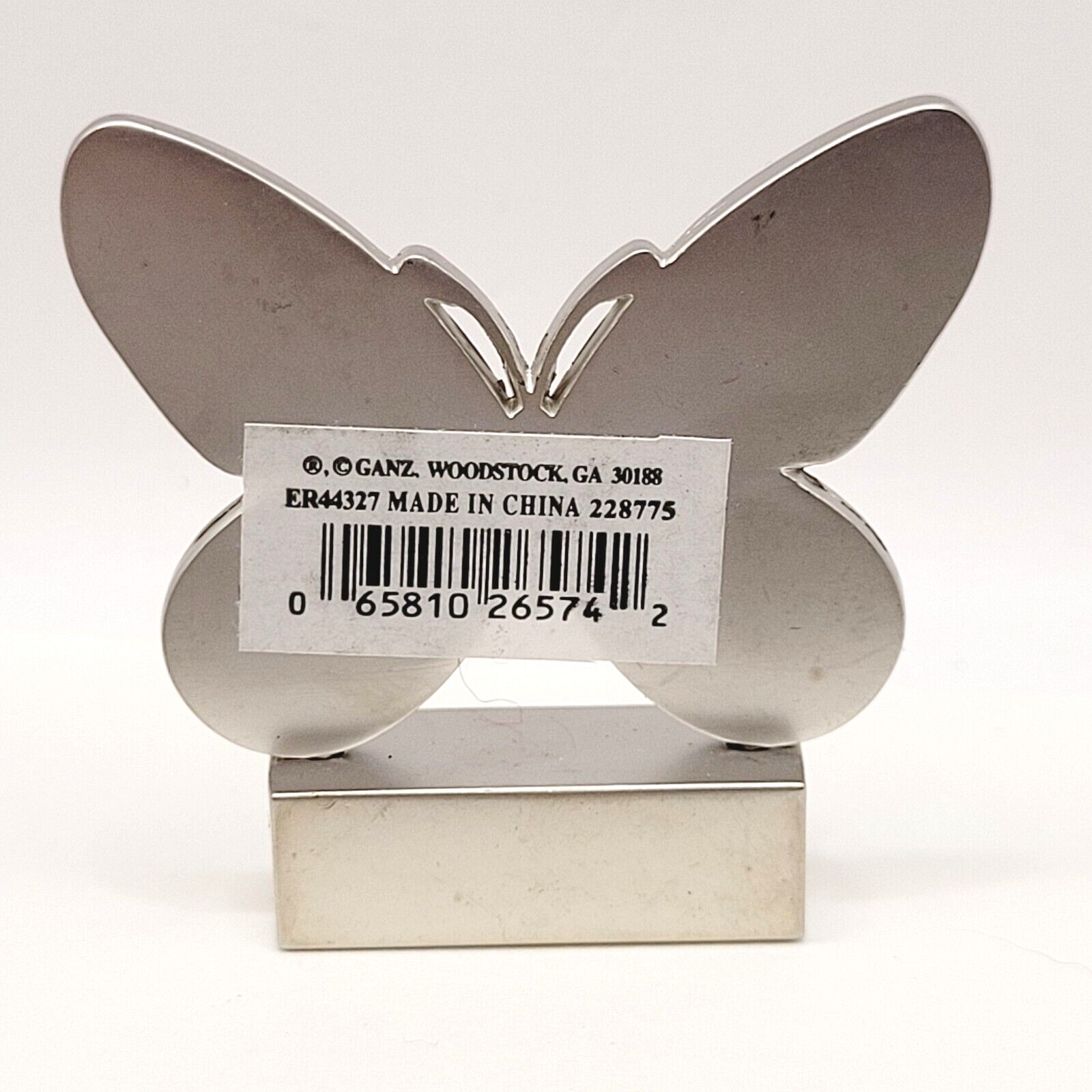THINKING OF YOU Butterfly Figure Token Metal Desk Shelf Sitter Pocket Charm GANZ