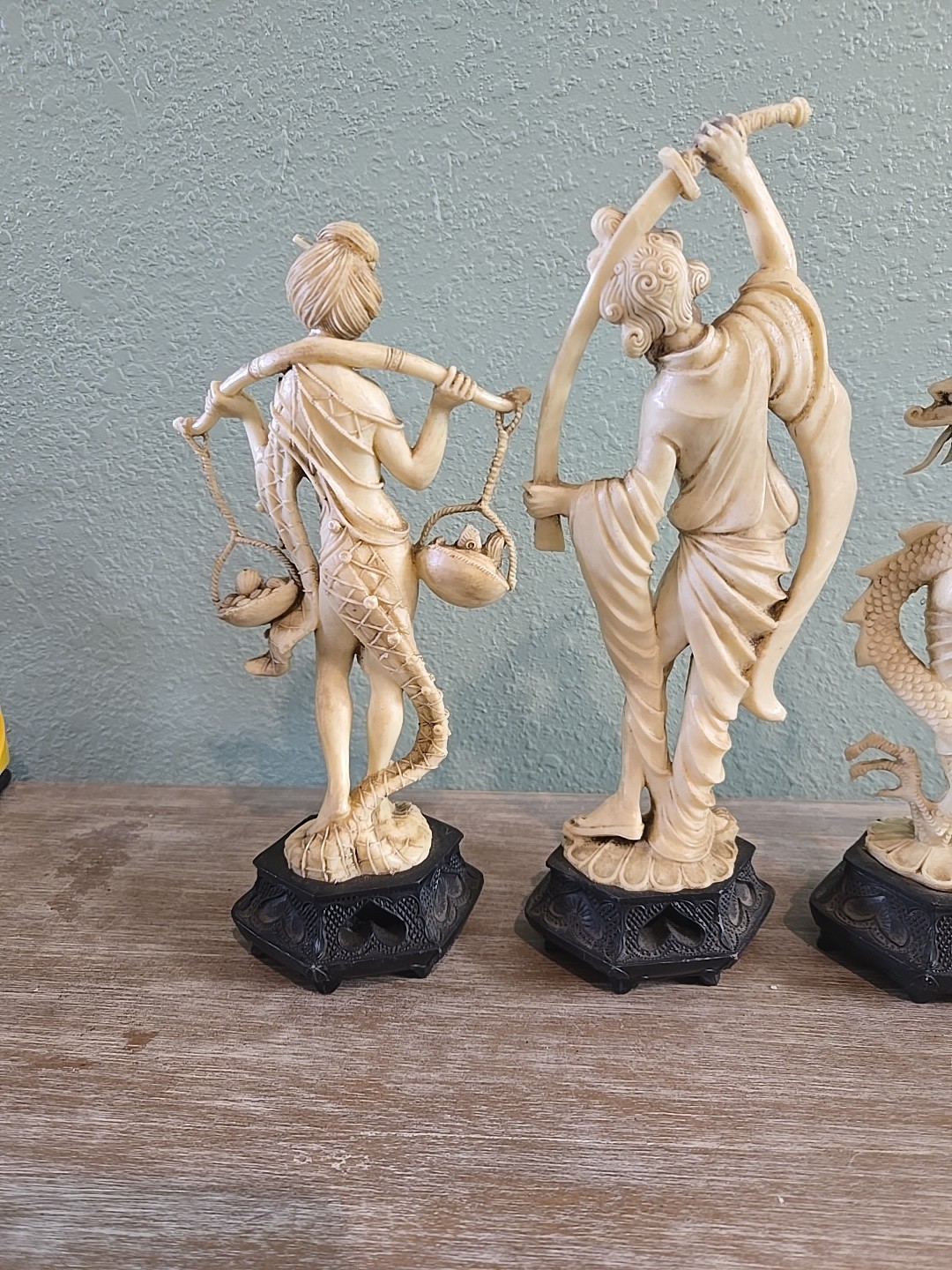 3 Roman Fontanini Depose Italy Sculpture Figurines Vintage 10 In Resin/Celluloid