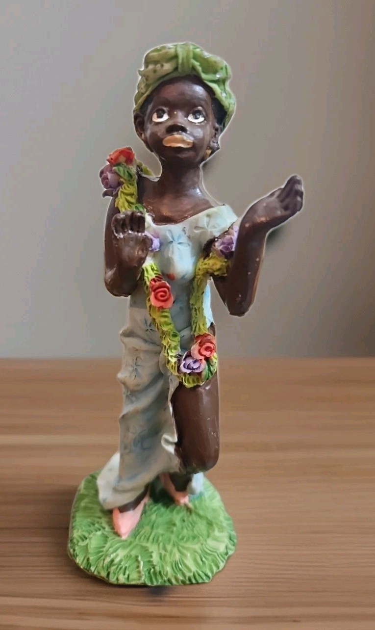 Vintage Figurine Venetian Blackamoor African American Collectible 6 Inches Tall