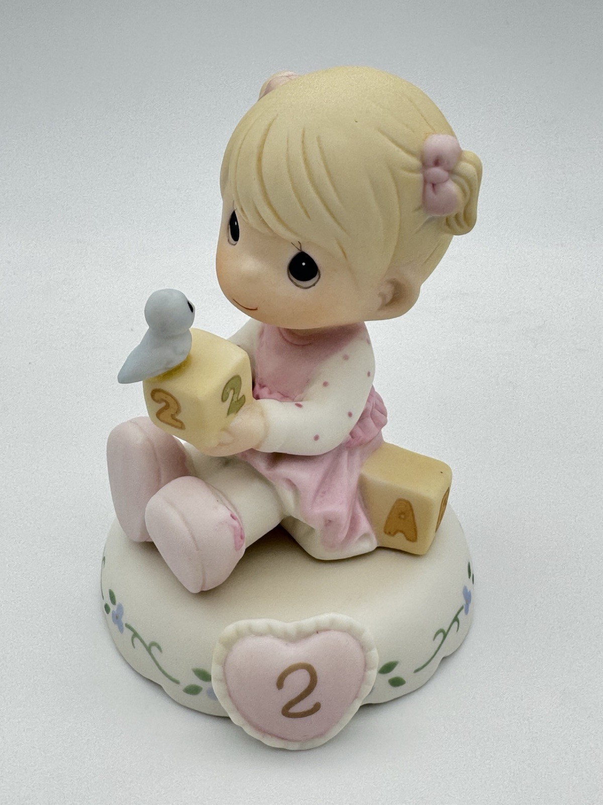 Precious Moments 2014 GROWING IN GRACE AGE 2 BLONDE 142011 Blocks With Box