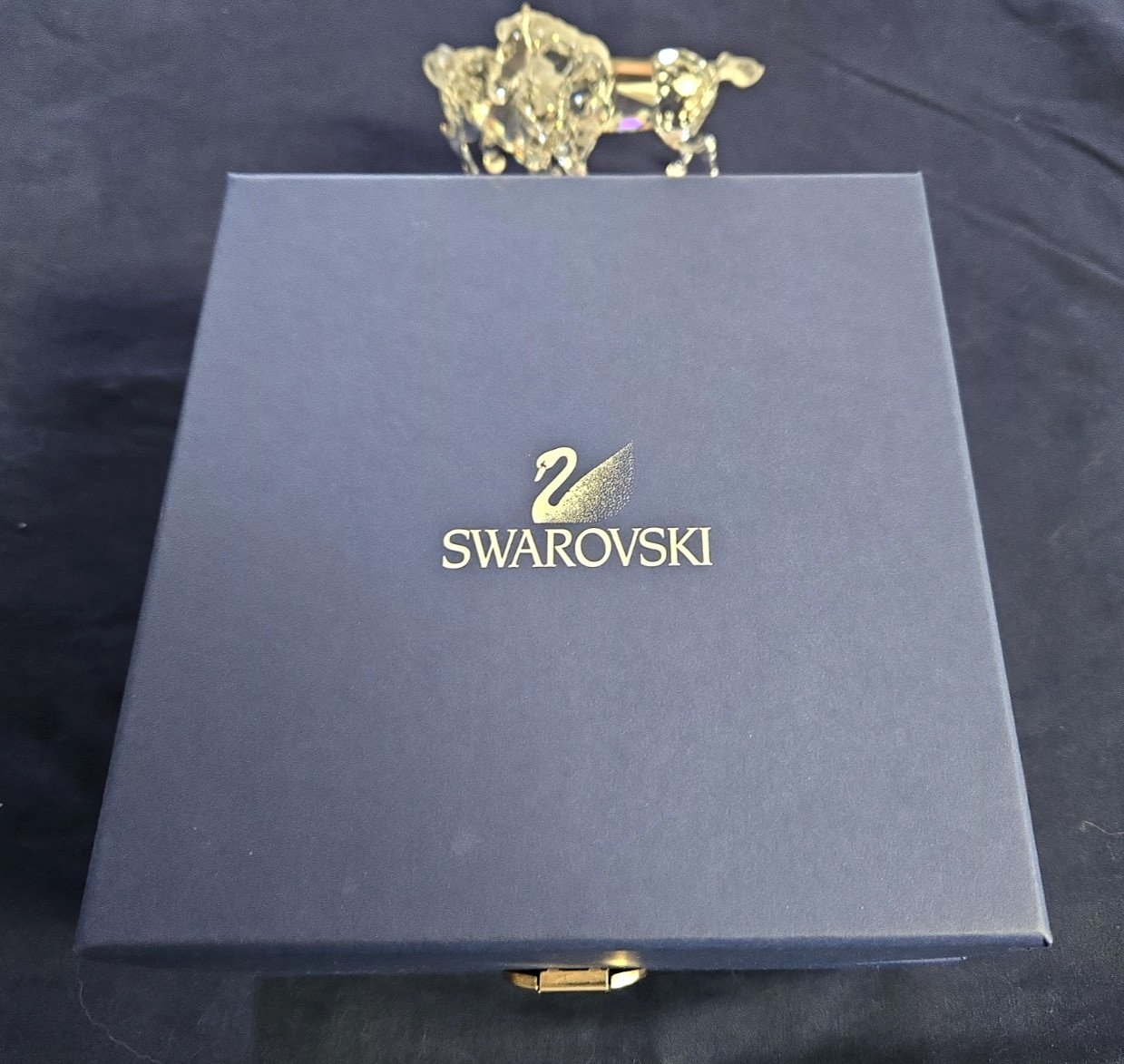 Swarovski Crystal Playing Foals #627637 Figurine Clear New in Box