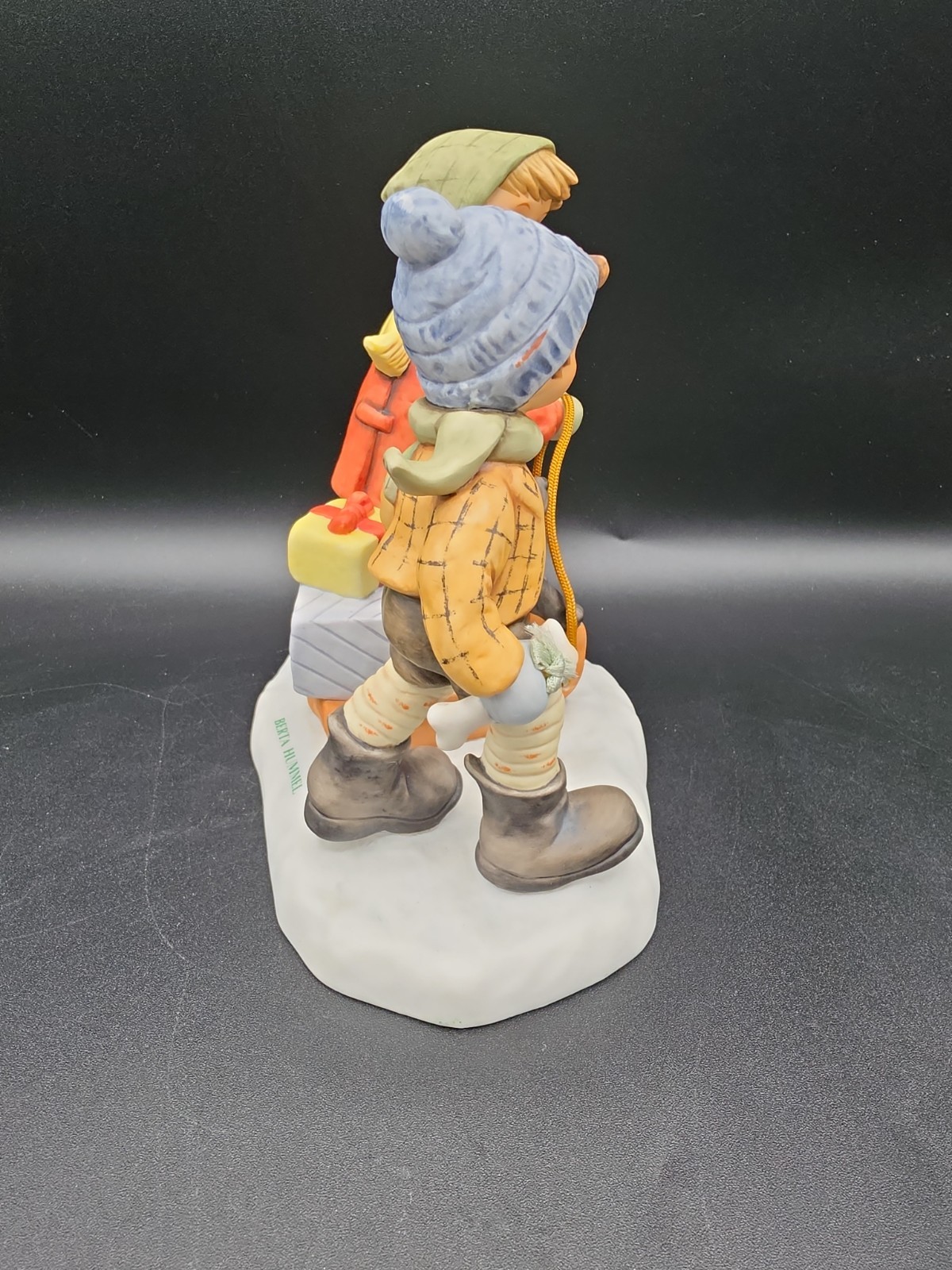Goebel 1998 Sledding Time Figurine – Porcelain – W. Germany