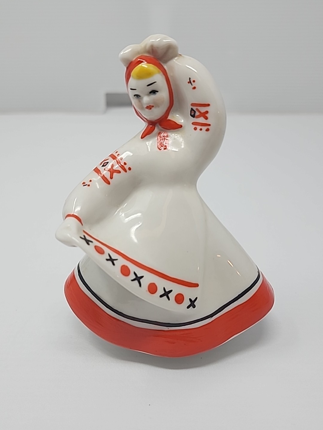 Soviet Ukraine Porcelain Figurine Dancing Girl Vintage