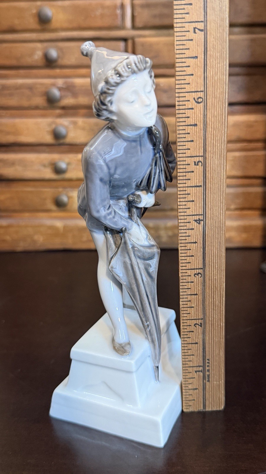 Vintage Royal Copenhagen Figurine The Sandman Boy with Umbrella Denmark 1129