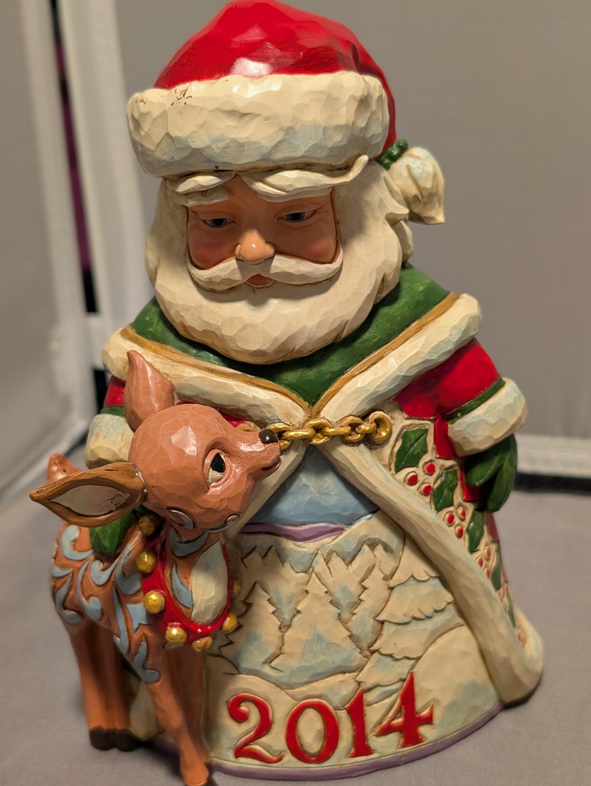 Jim Shore Heartwood Creek 4044513 A Season So Deer Santa with whitetail deer
