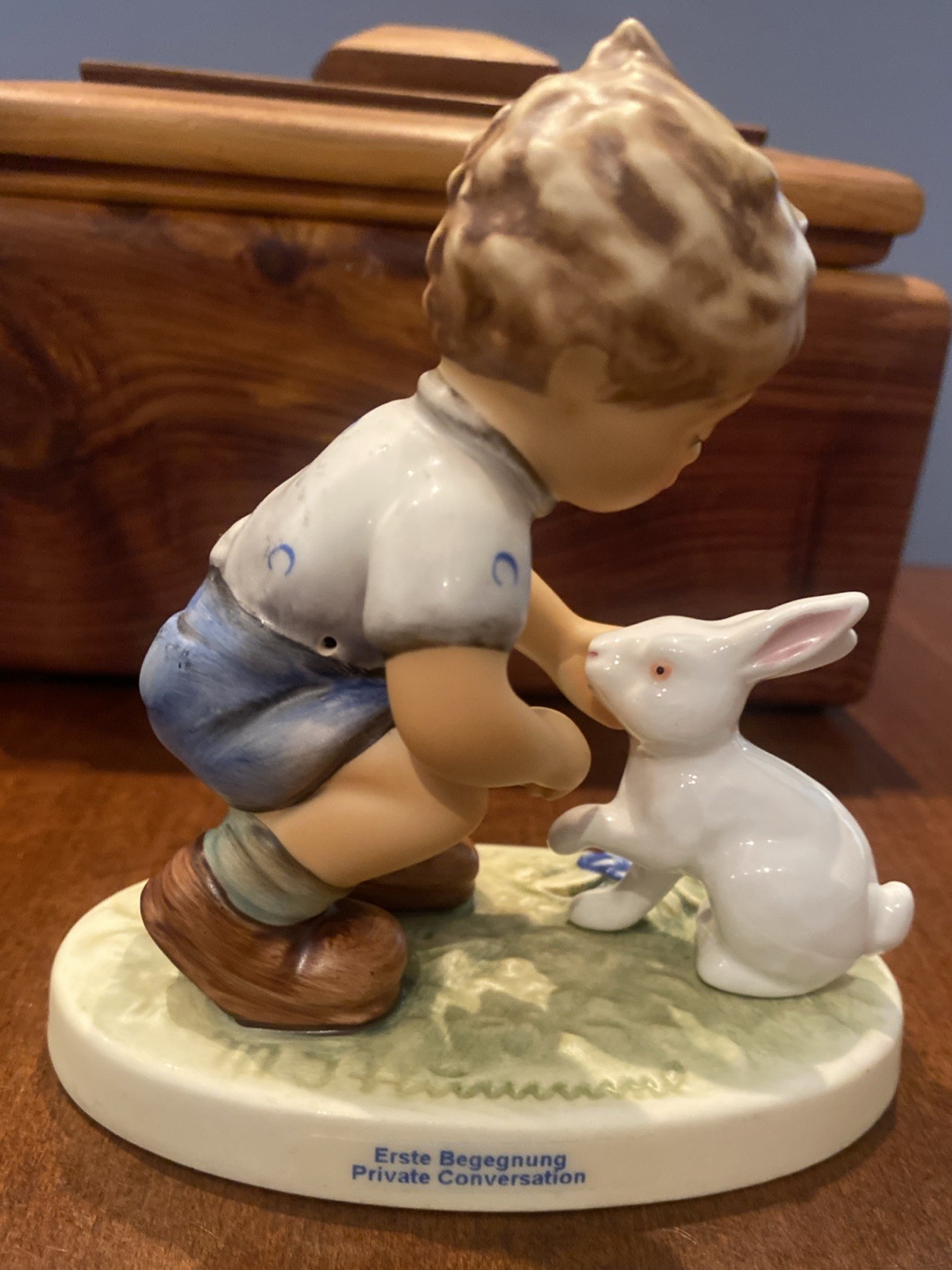 VTG Goebel Hummel Private Conversation Figurine #615 Bee Signed TM2 4.5”