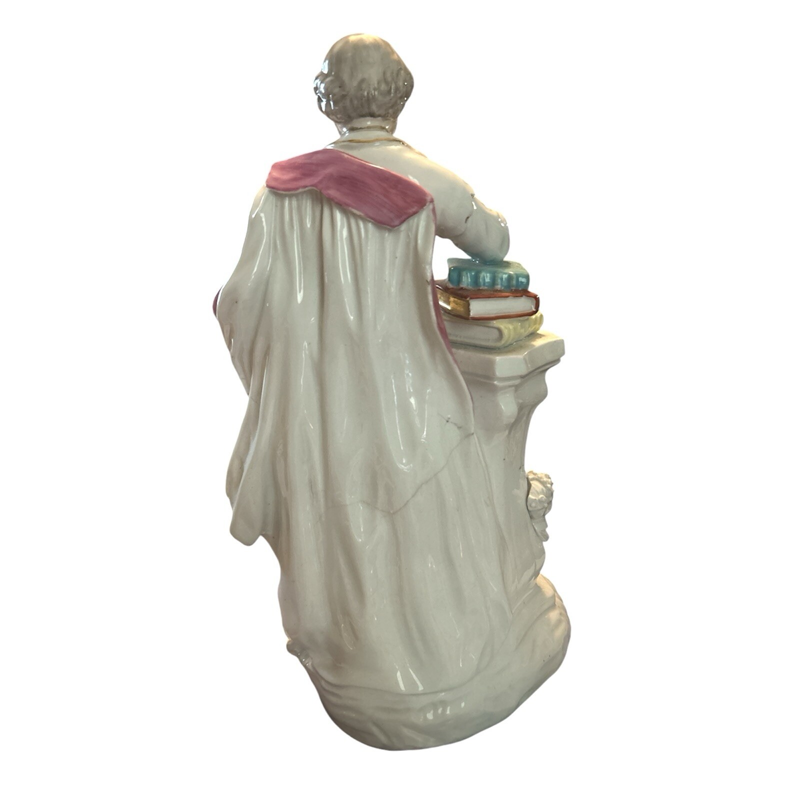 Pair 18th C. Derby Porcelain Figures of Wm Shakespeare and John Milton c. 1780