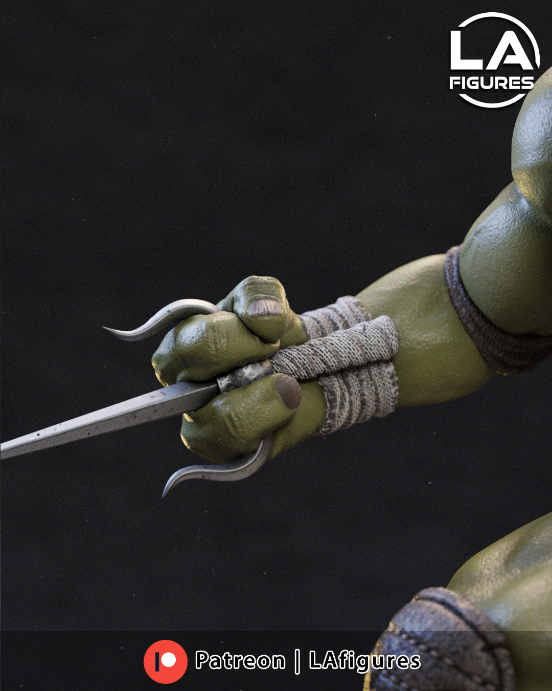 Raphael – TMNT 1/10 Scale Statue 3D Print Model Kit Unpainted
