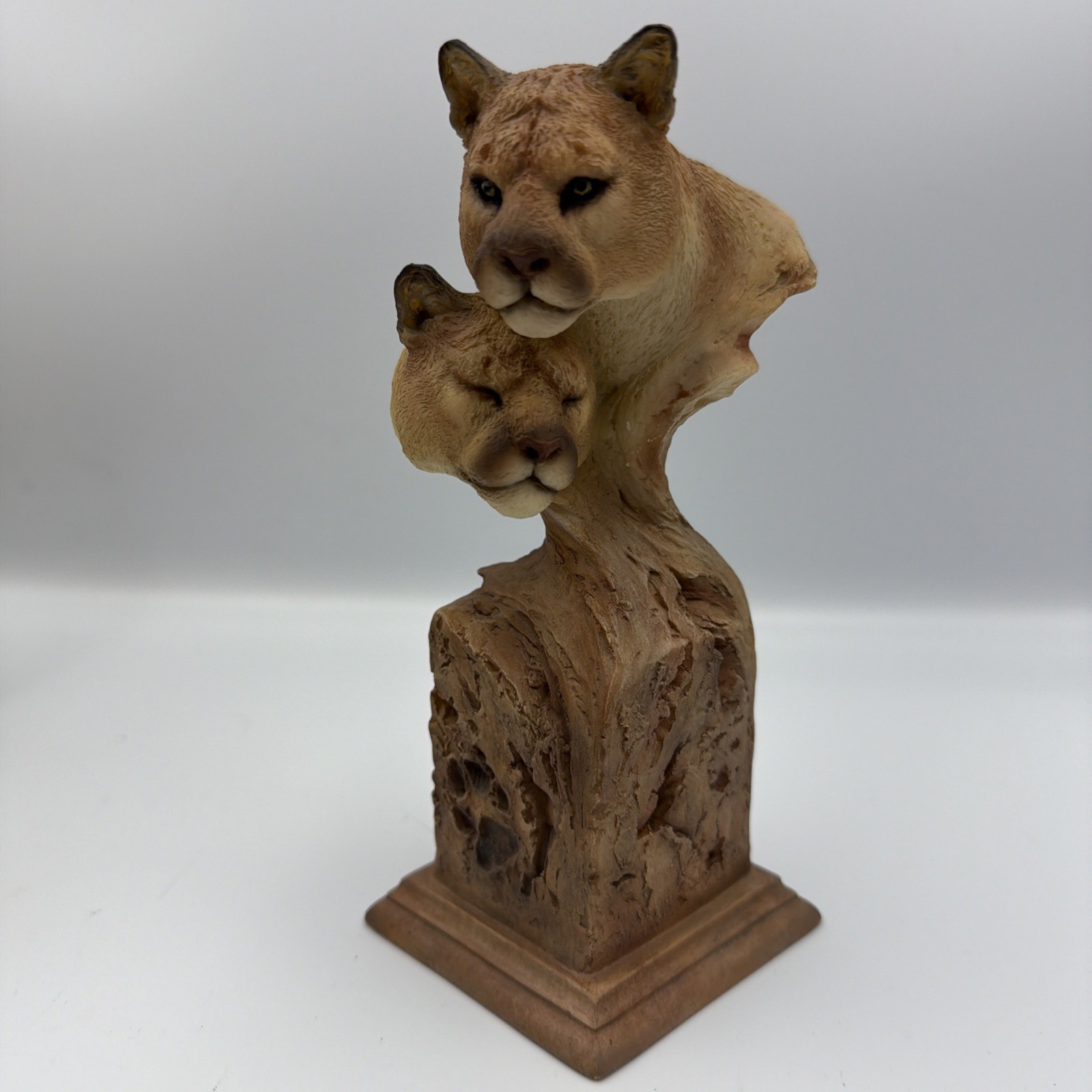 Mountain Lion Sculpture Mill Creek Studios Hideaway Stockbower 38390 Signed 2001