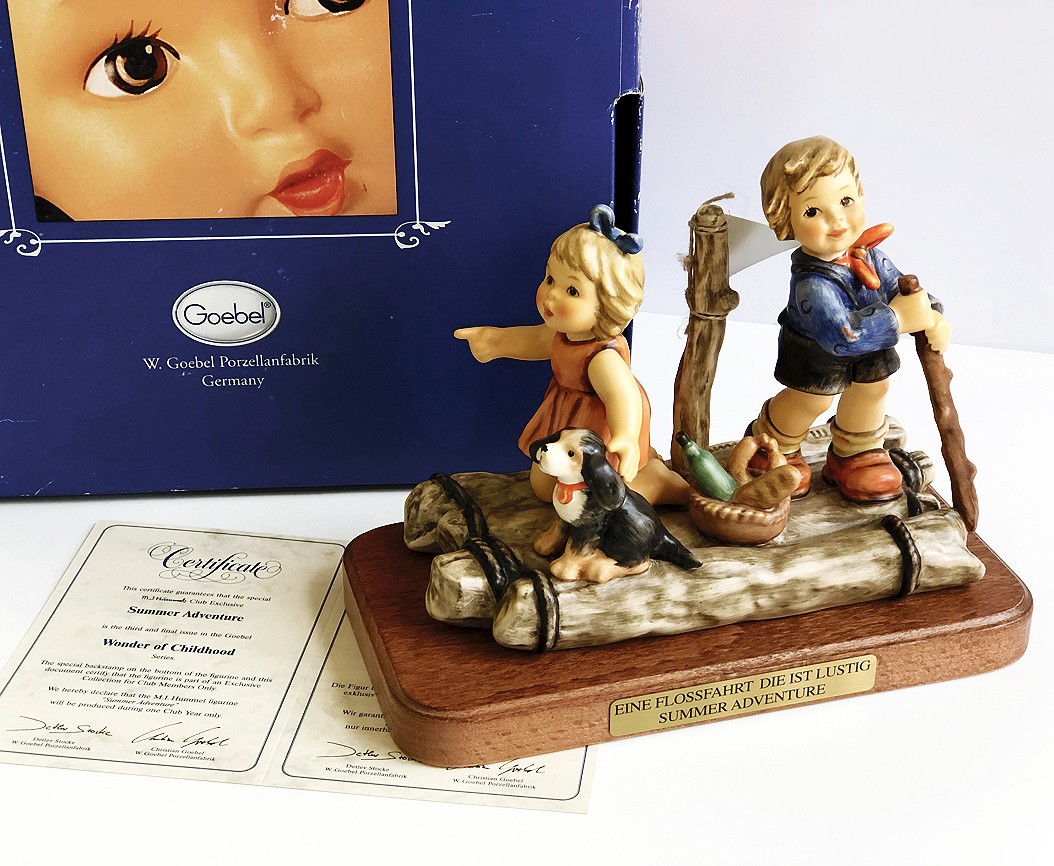 Hummel #2124 ~ Summer Adventure ~ Club Wonder of Childhood * COA * MINT in Box