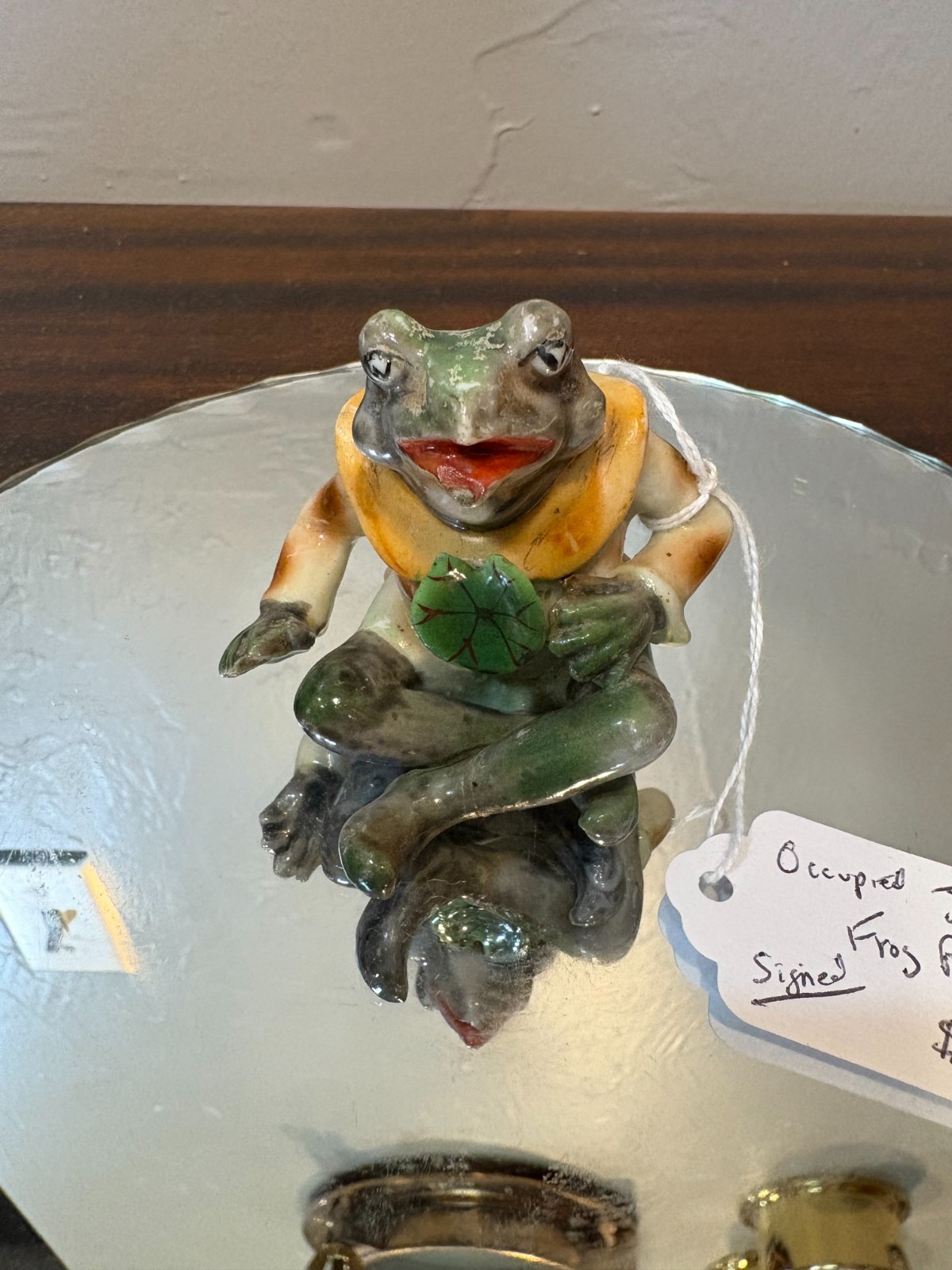 Occupied Japan Hand Painted Frog Figurine