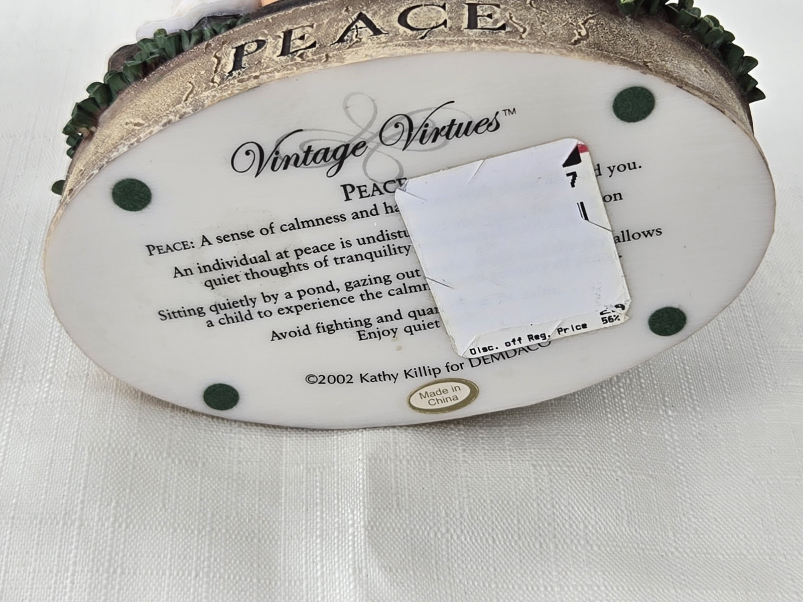 6 Vintage Virtues Demdaco Appreciation Peace Love Patience Humor & Love