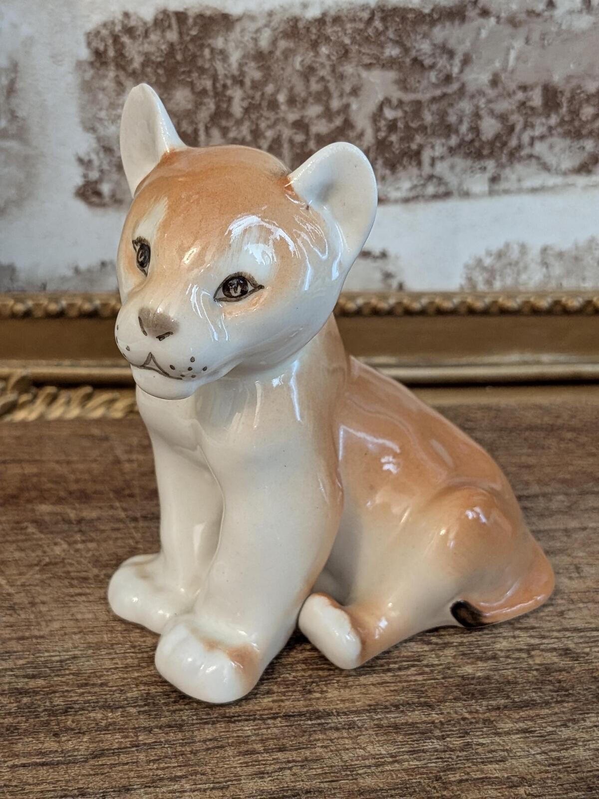 Lomonosov Porcelain Lion Cub