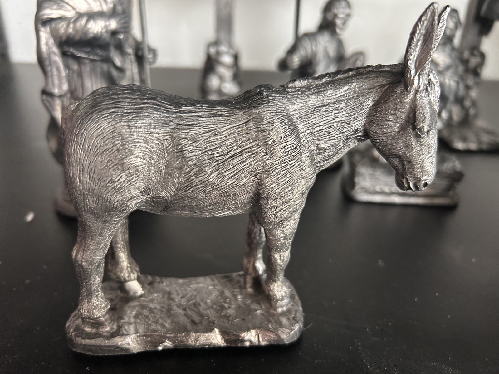 Large Michael Ricker Pewter Holiday Christmas Nativity Creche Figurines Set LE