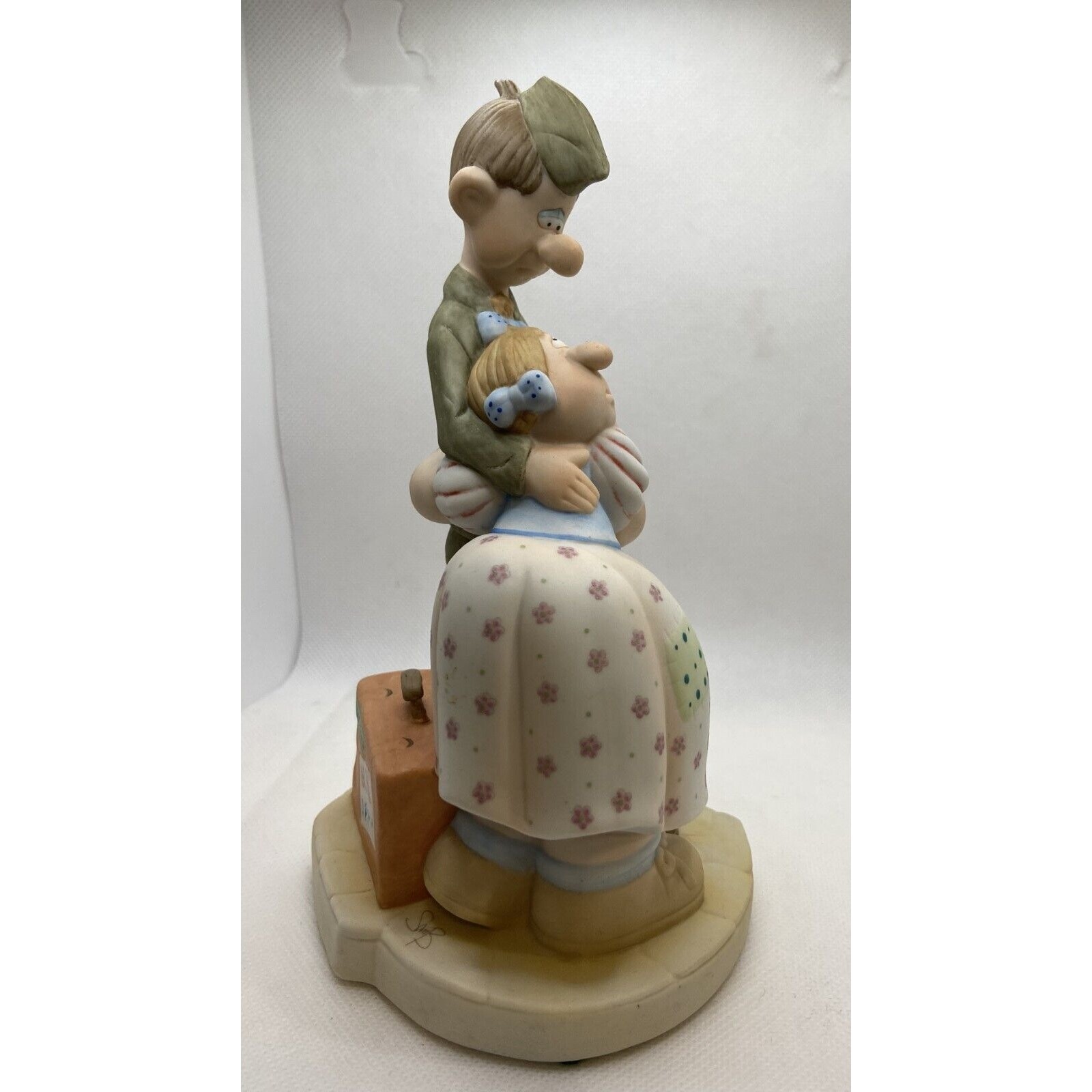 Vintage McCoon’s Country “Good Bye Mary Lou” Figurine Army Couple Love Military