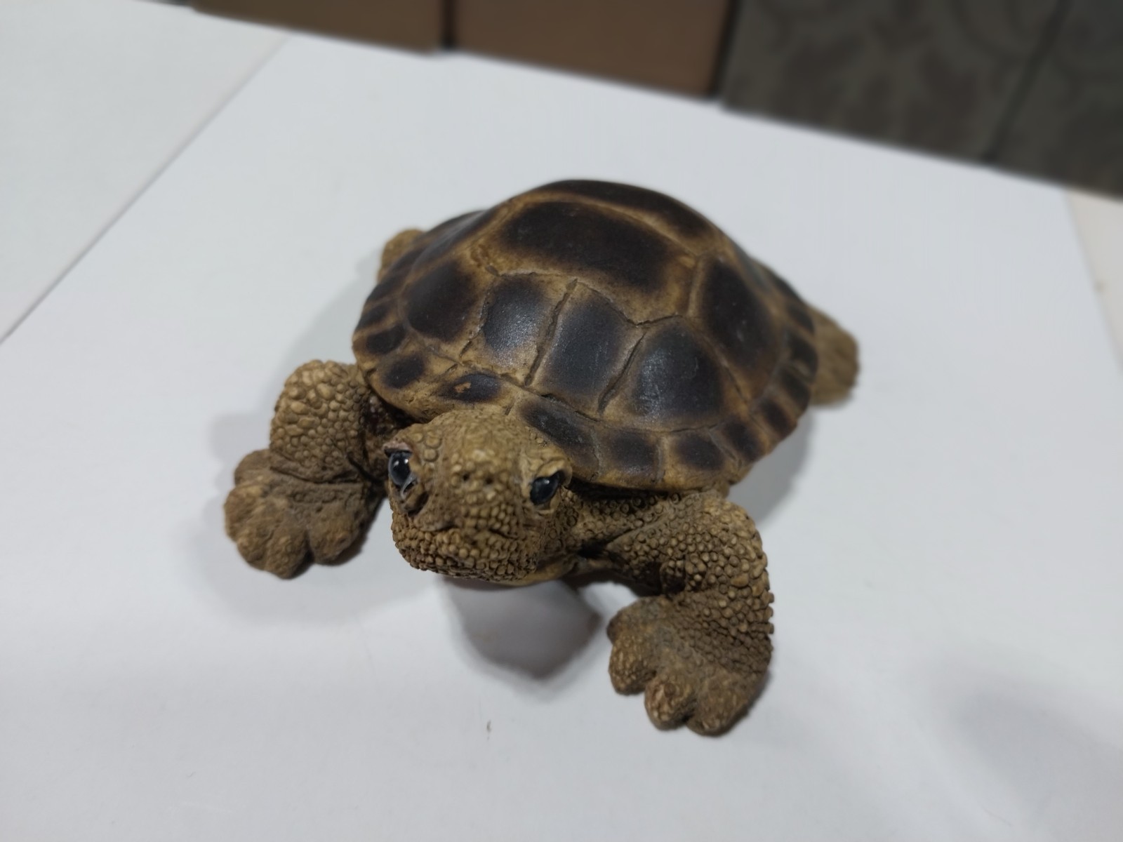 RARE Stone Critters Water Turtle SC-308 Figurine USA Hand Painted Realistic 4″