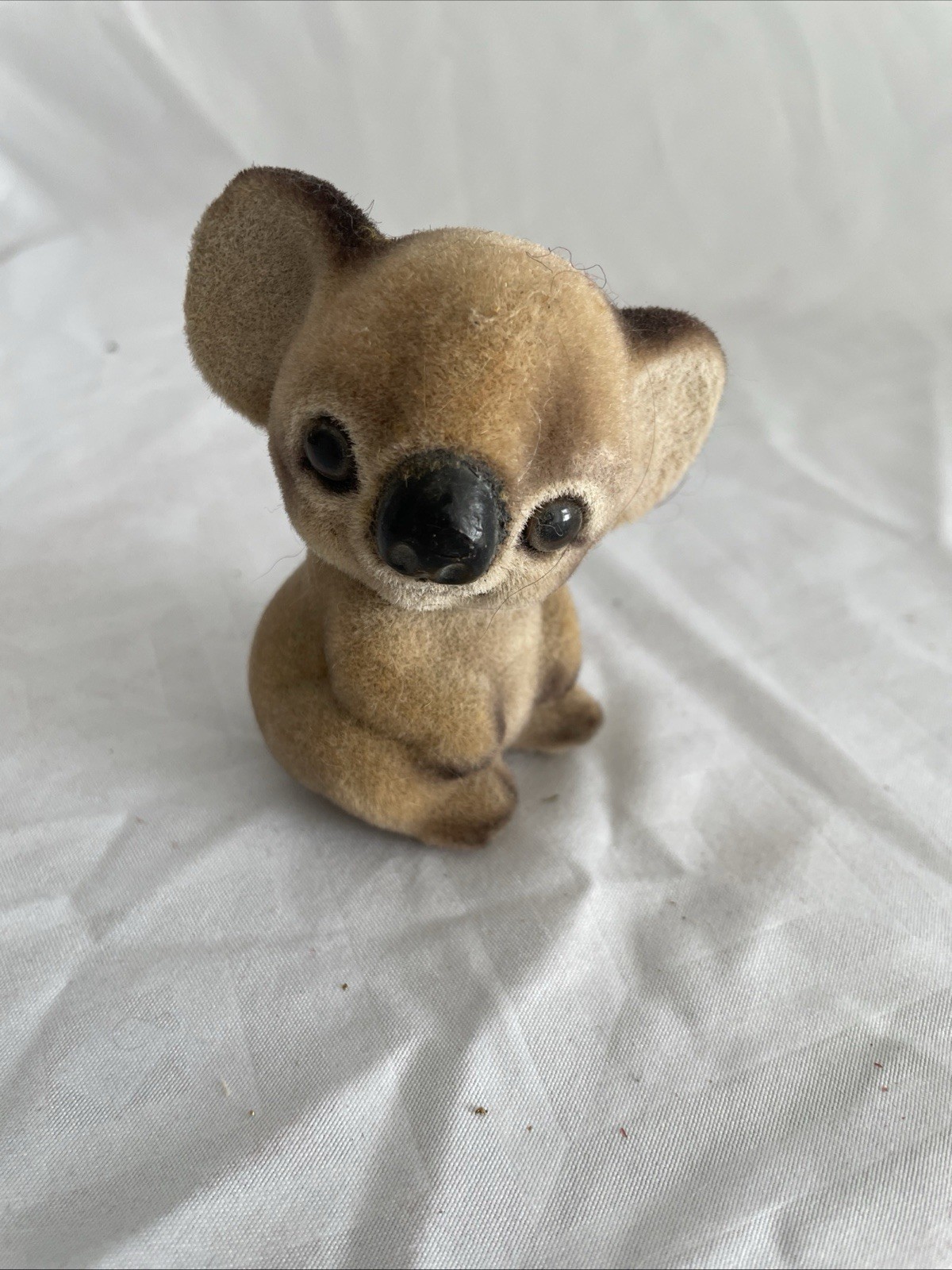 Josef Originals Flocked Koala Bear Figure Vintage 3 1/4” Tall 1970’s
