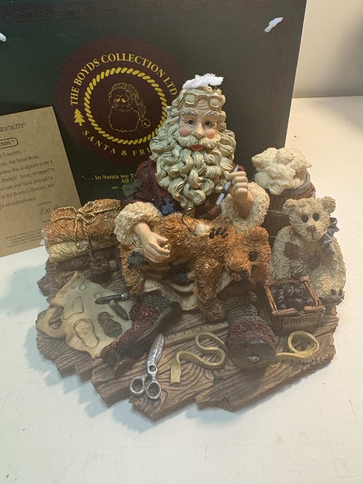 New Boyds Bear Santa & Friends Santa’s Hobby series Numbered on bottom