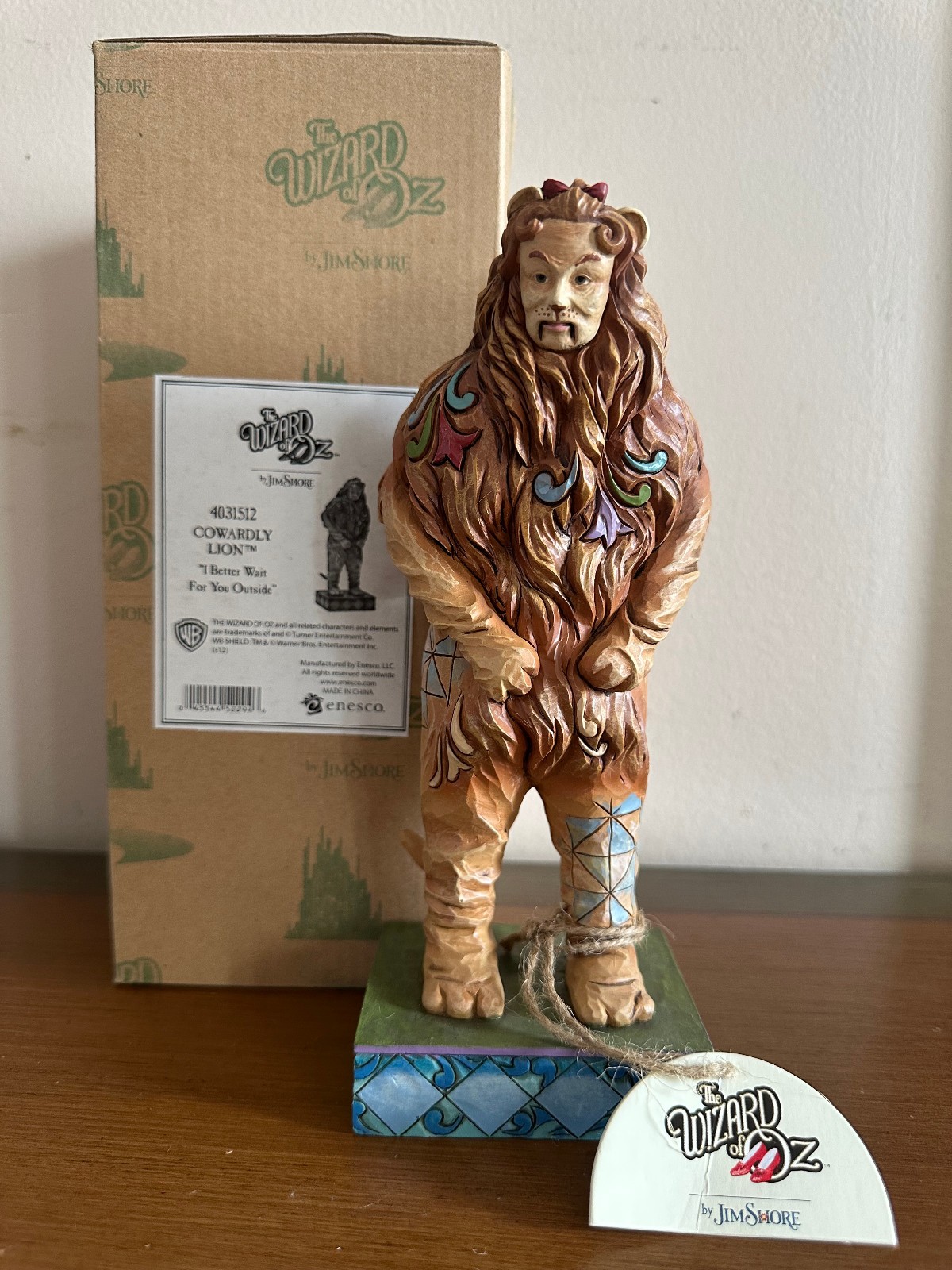 Jim Shore, Wizard of Oz, Cowerdly Lion, “I Better Wait For You Outside” 4031512