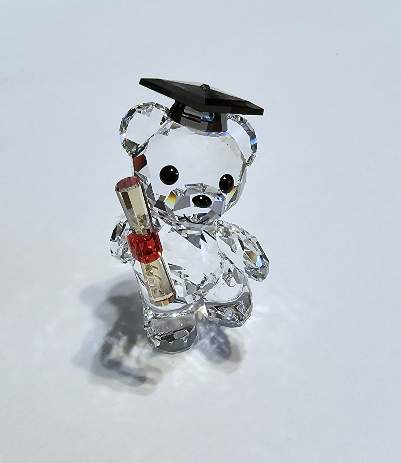 🎓 Swarovski Crystal 2018 Limited Ed., Graduation Kris Bear Figurine, Cap, NIB