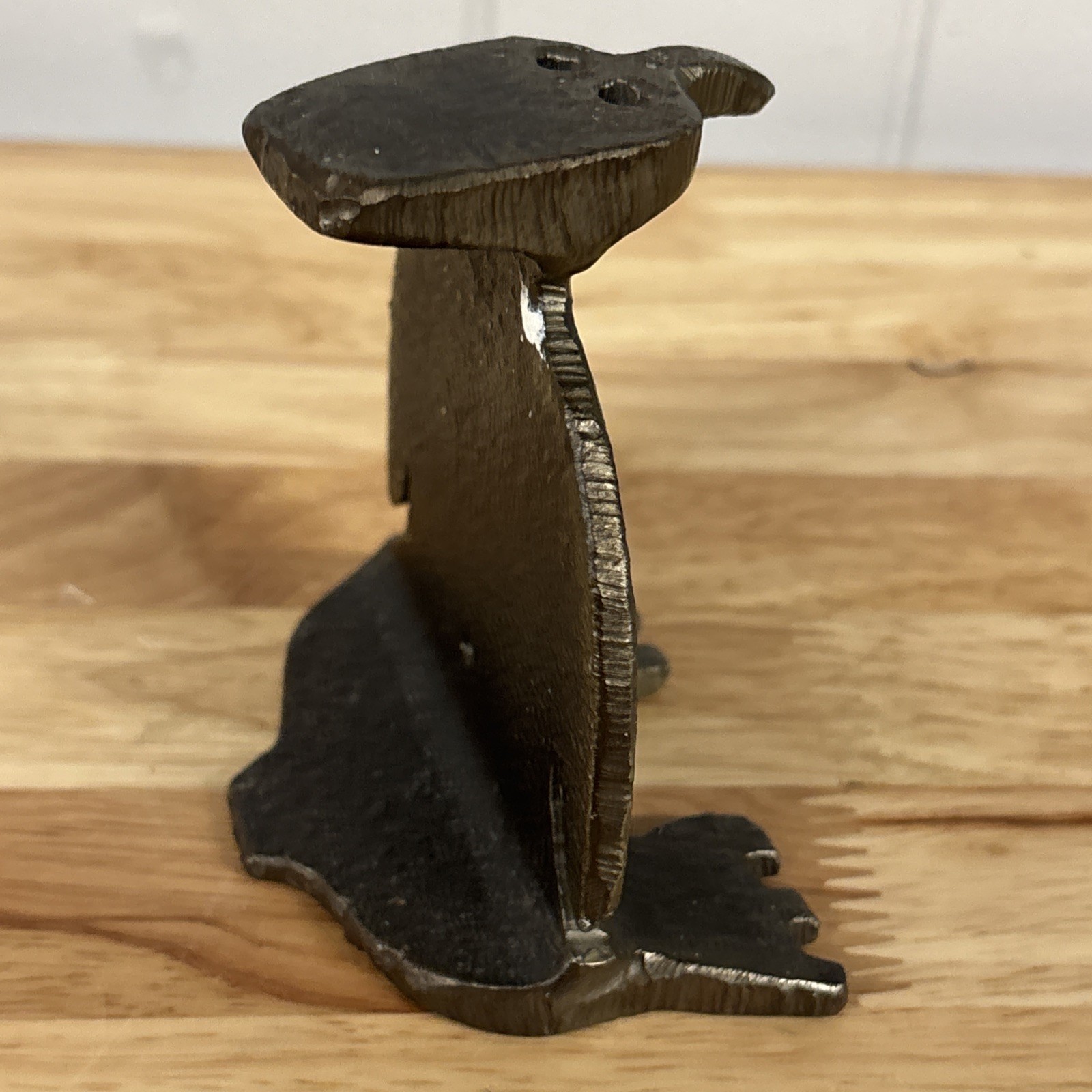Albert Leon (A.L.) Wilson 1970 Torch-Cut Steel Penguin Sculpture – 4″ T