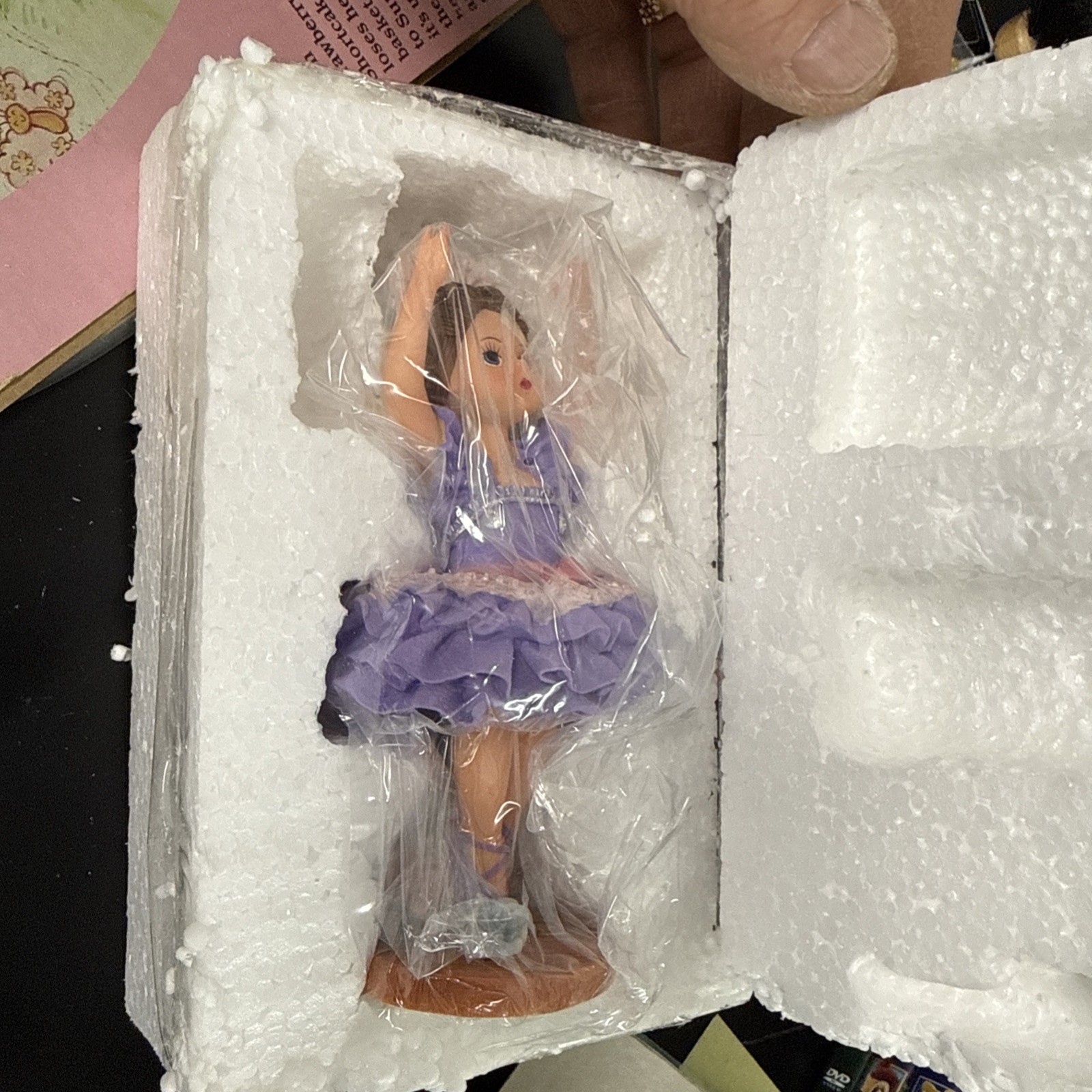 VINTAGE 2000 MADAME ALEXANDER “SUGAR PLUM FAIRY’ CERAMIC FIGURINE 90575 WITH BOX