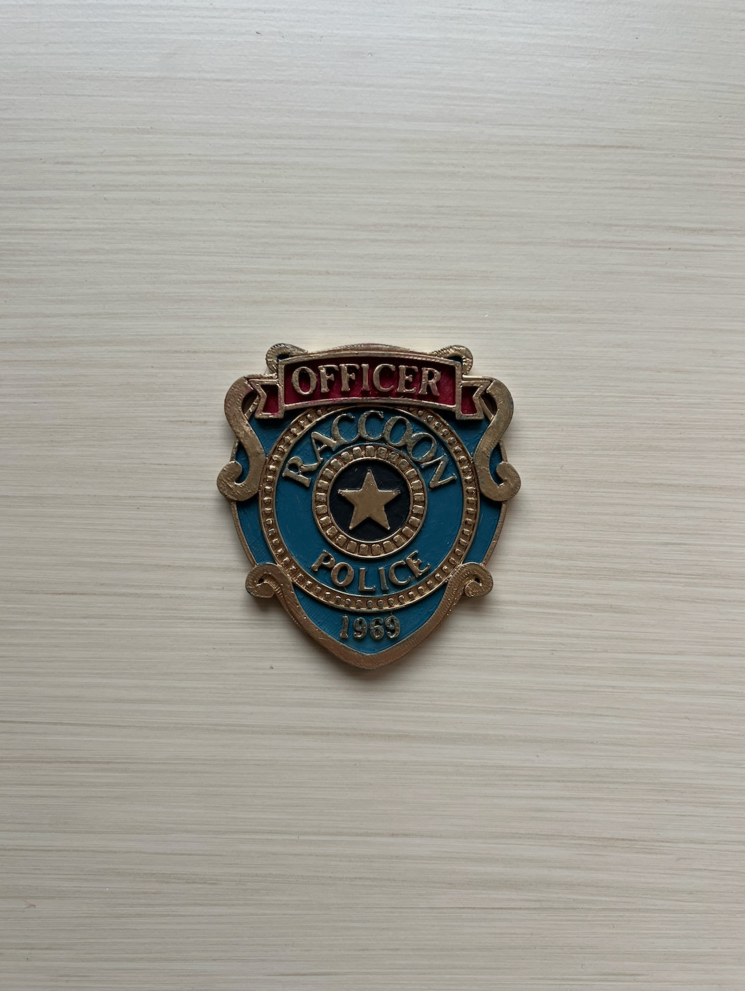 RPD Badge Cosplay Prop Resident Evil Hand Painted Model / DIY Kit 1p