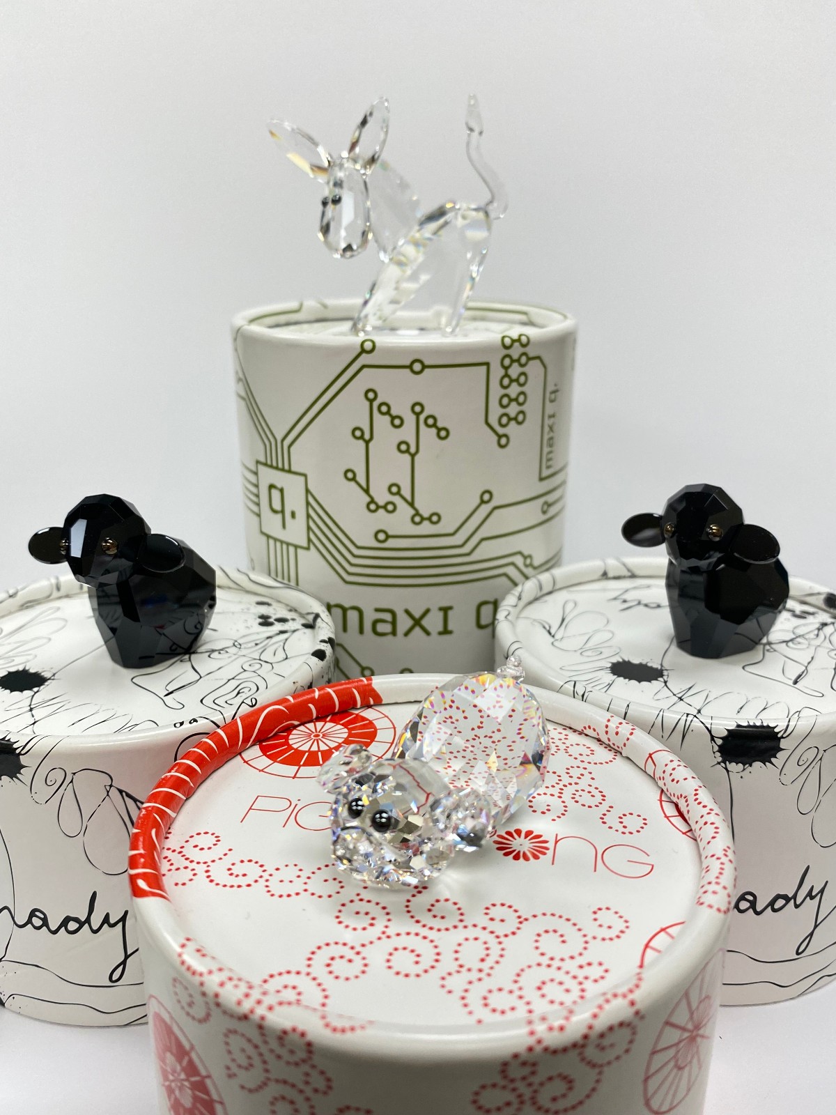 Swarovski Lovlots Crystal Figurines – Farm Animals Set w/ Box & COA