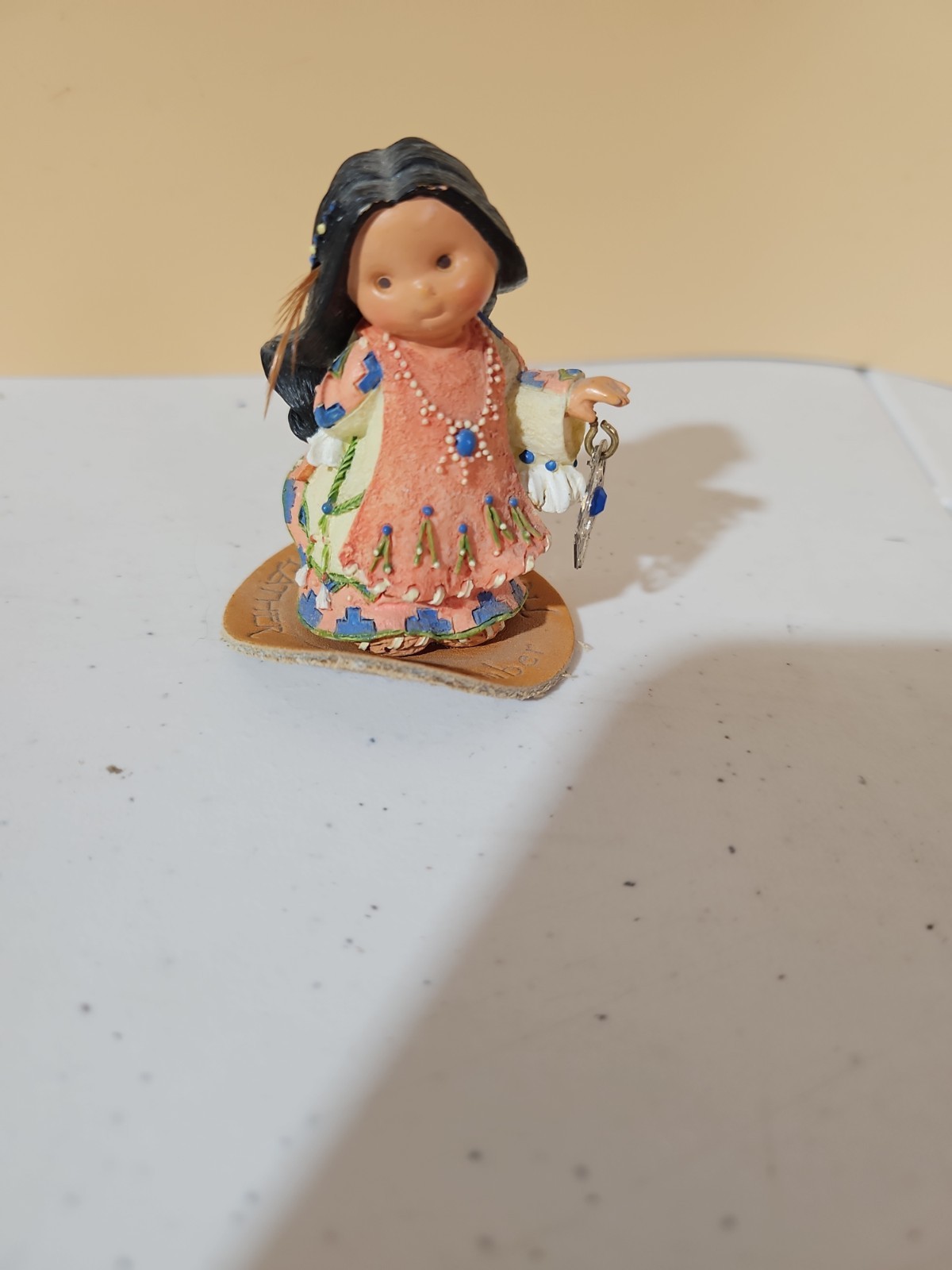 Vintage September Indian Girl Figurine Friends Of The Feather