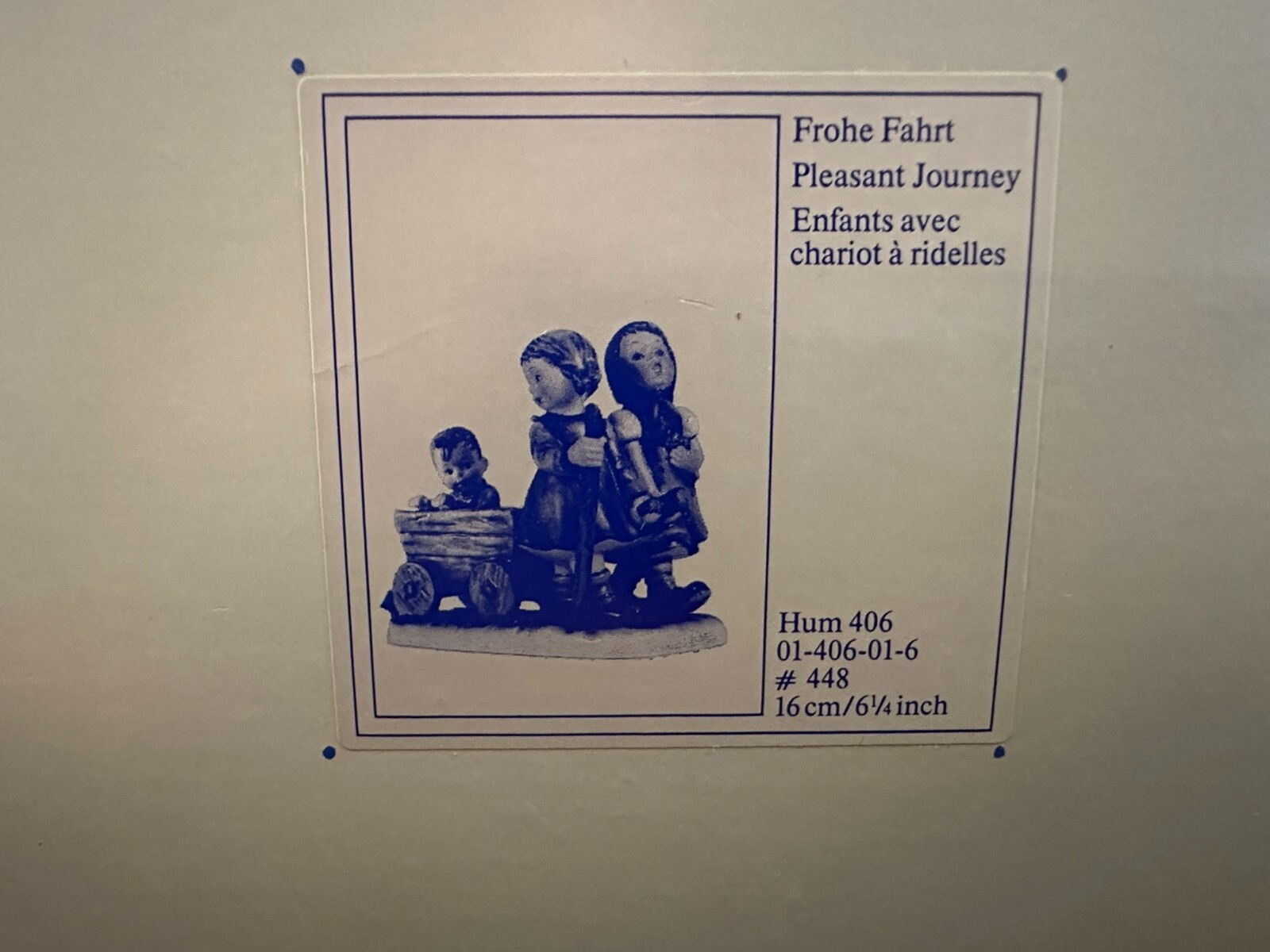 Hummel “PLEASANT JOURNEY” HUM #406, Signed!!!, 6.25 in, Mint, original box