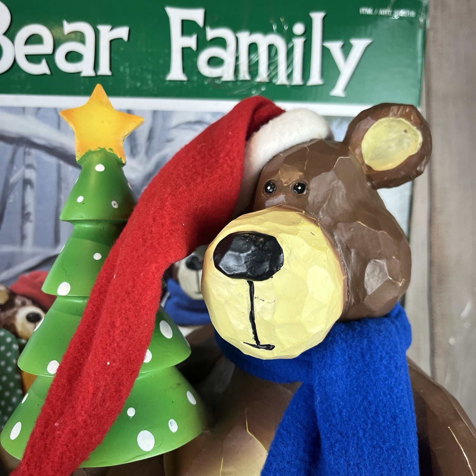COSTCO 3 Piece Bear Family Christmas Decor Holiday Poppa Momma Baby Bear LARGE