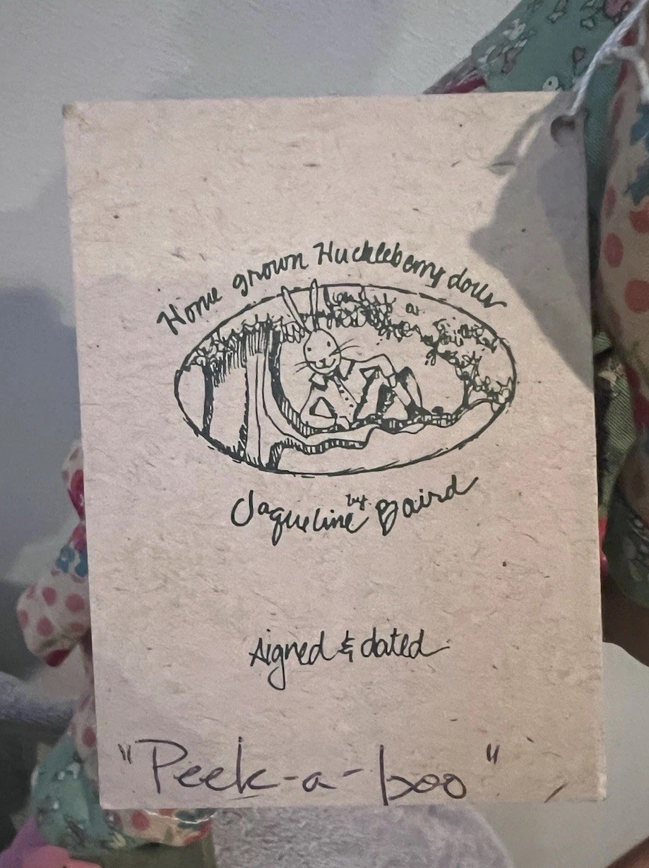 The Huckleberry Tree Jacqueline Baird “peek-a-boo” Handmade Signed Folk Art