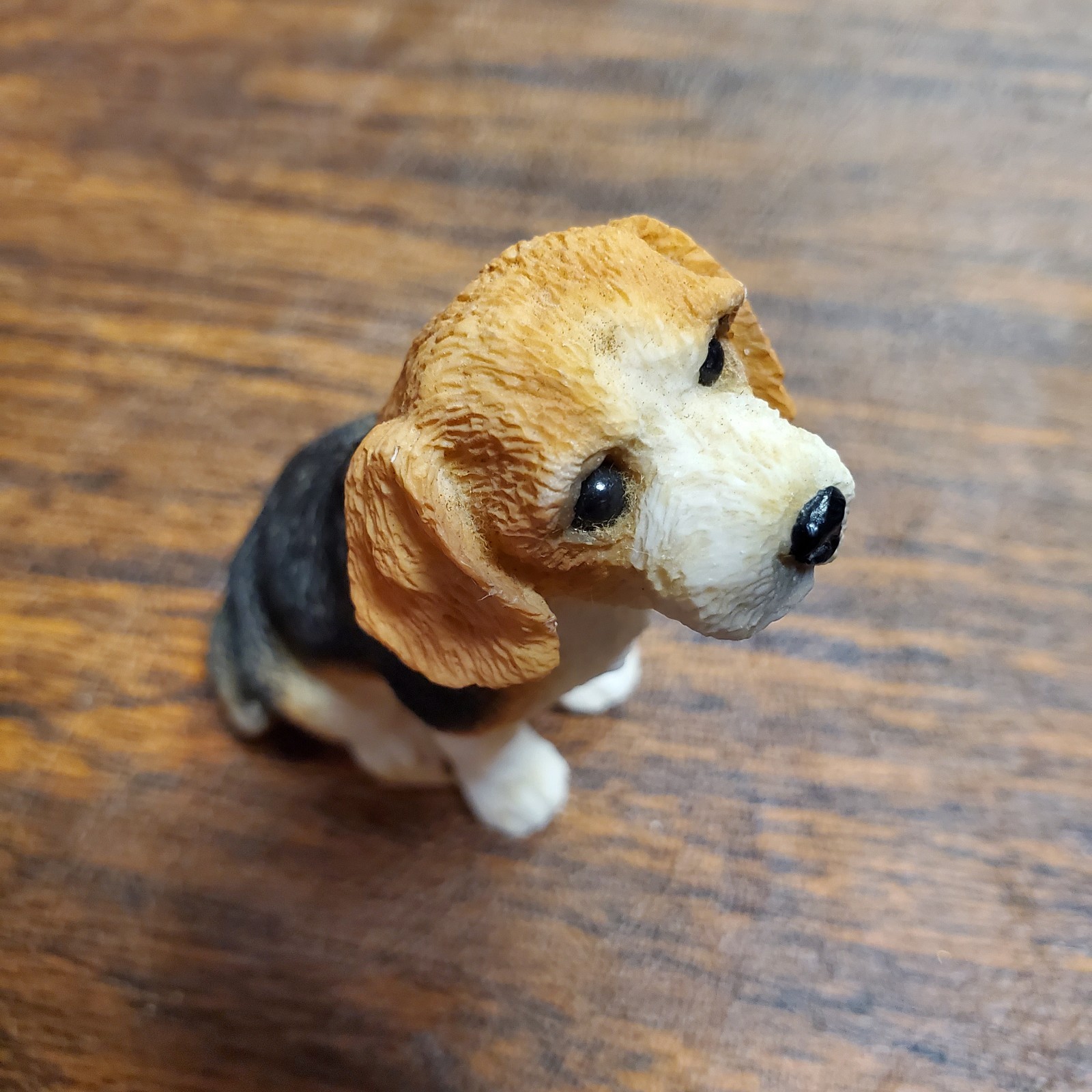 Vintage 1990s 3.75” Realistic Beagle Puppy Dog Figurine Cute Animal Companion