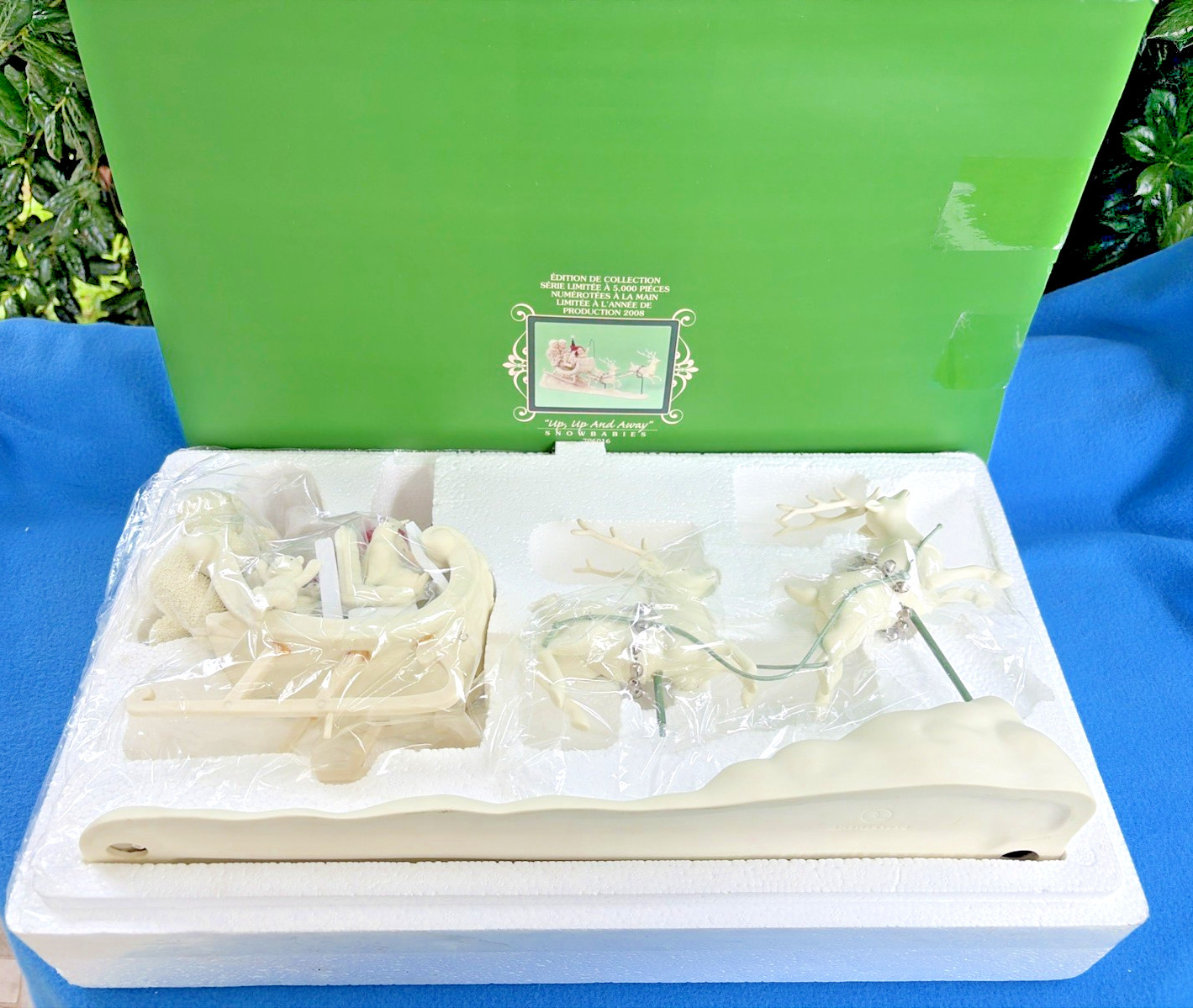 NIB Vintage Dept 56 Snowbabies – Up, Up, And Away #796016