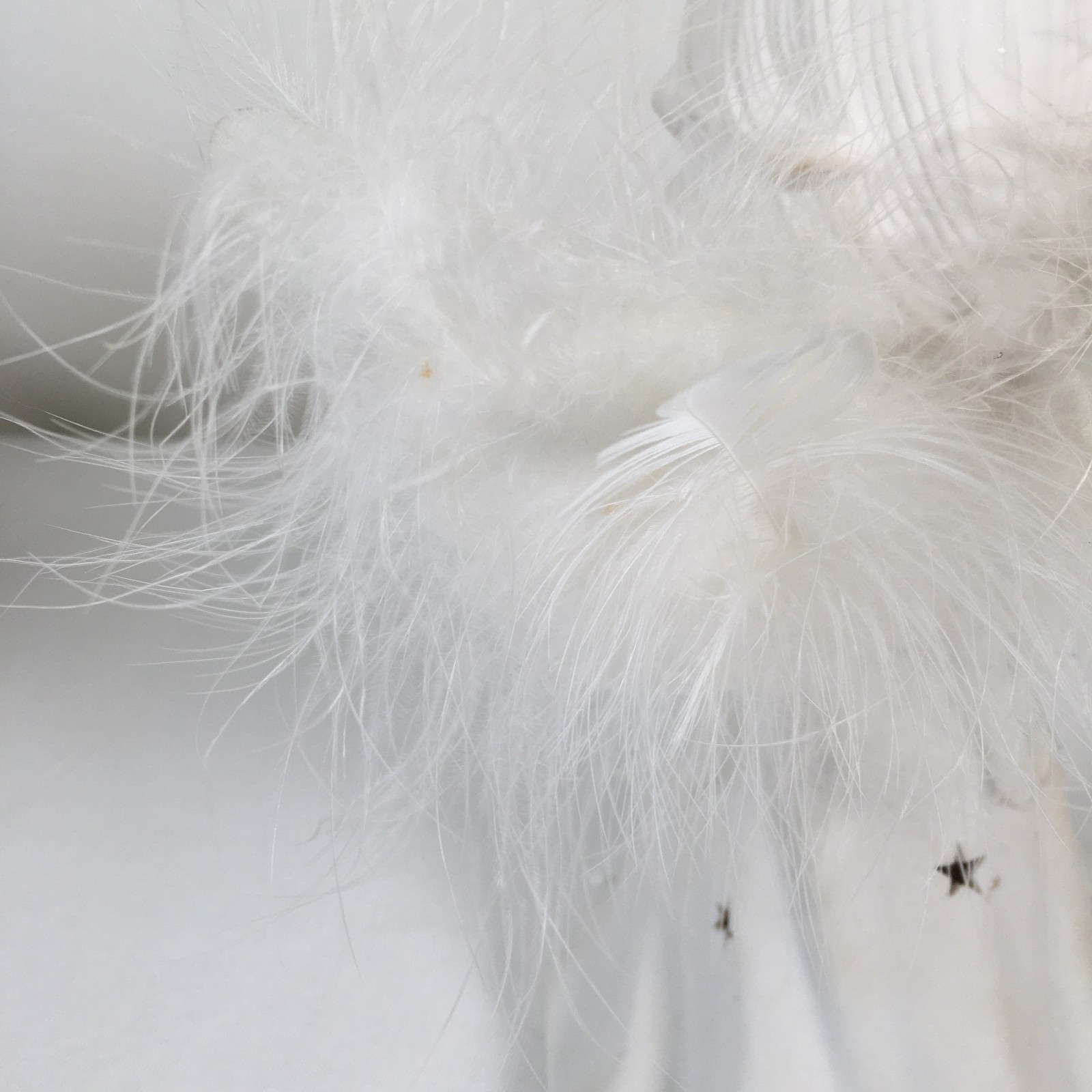 Fiber Optic Praying Angle Figurine Ceramic Changing Color Lights Feather Wings