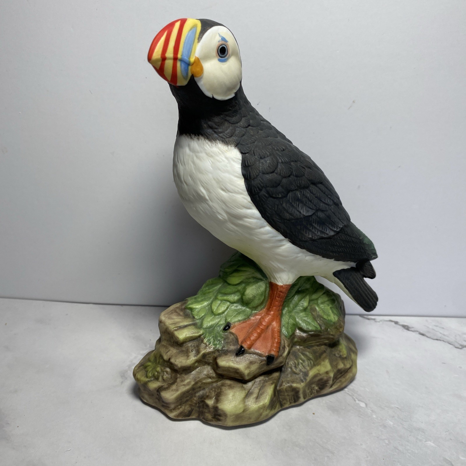 Atlantic Puffin Figurine Made In Japan Artist John Audubon 1983