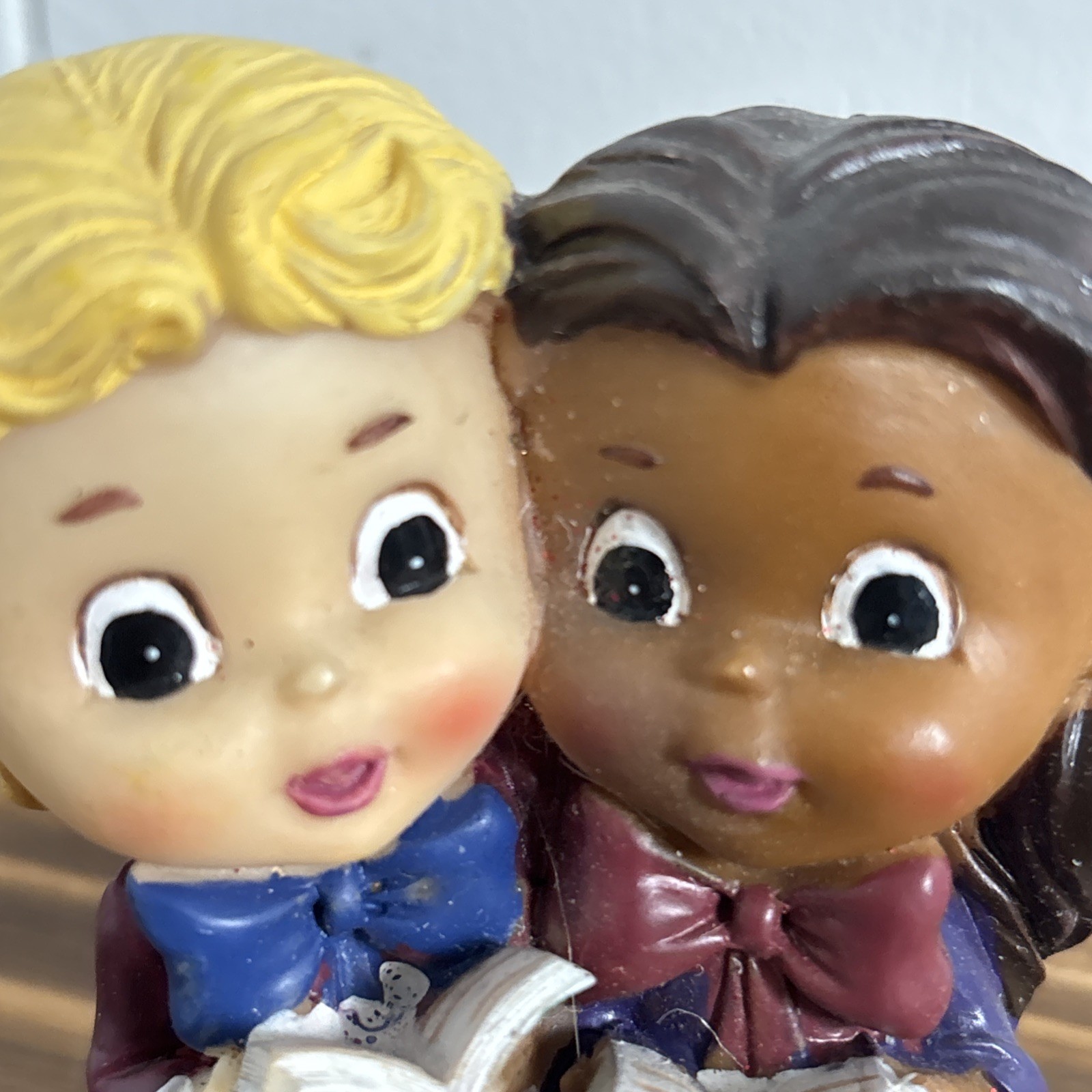 Tender Times Singing Girls Figurine 4 Inch Vintage Choir Children Cute