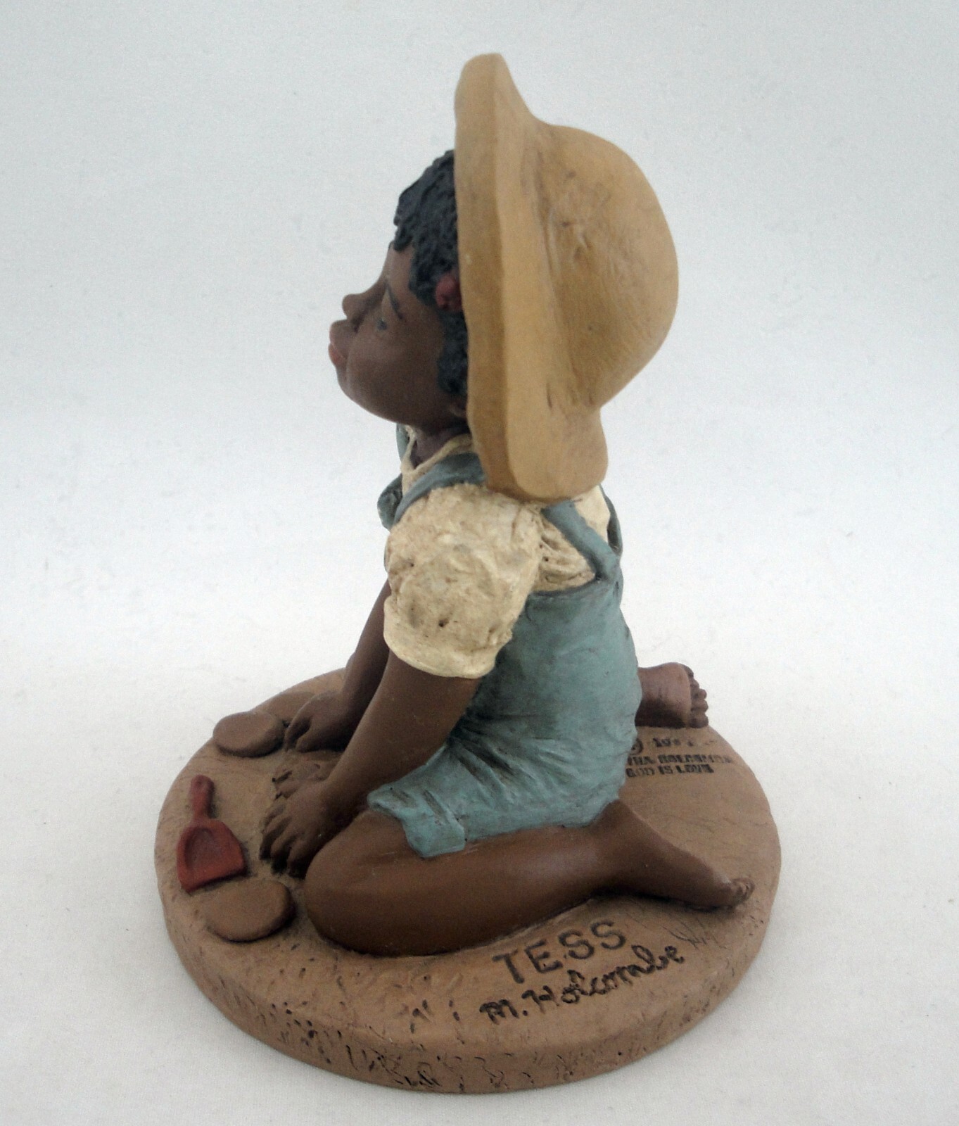 All God’s Children Figurine Tess Item 1534 Edition 27 Girl in Sandbox Year 1989