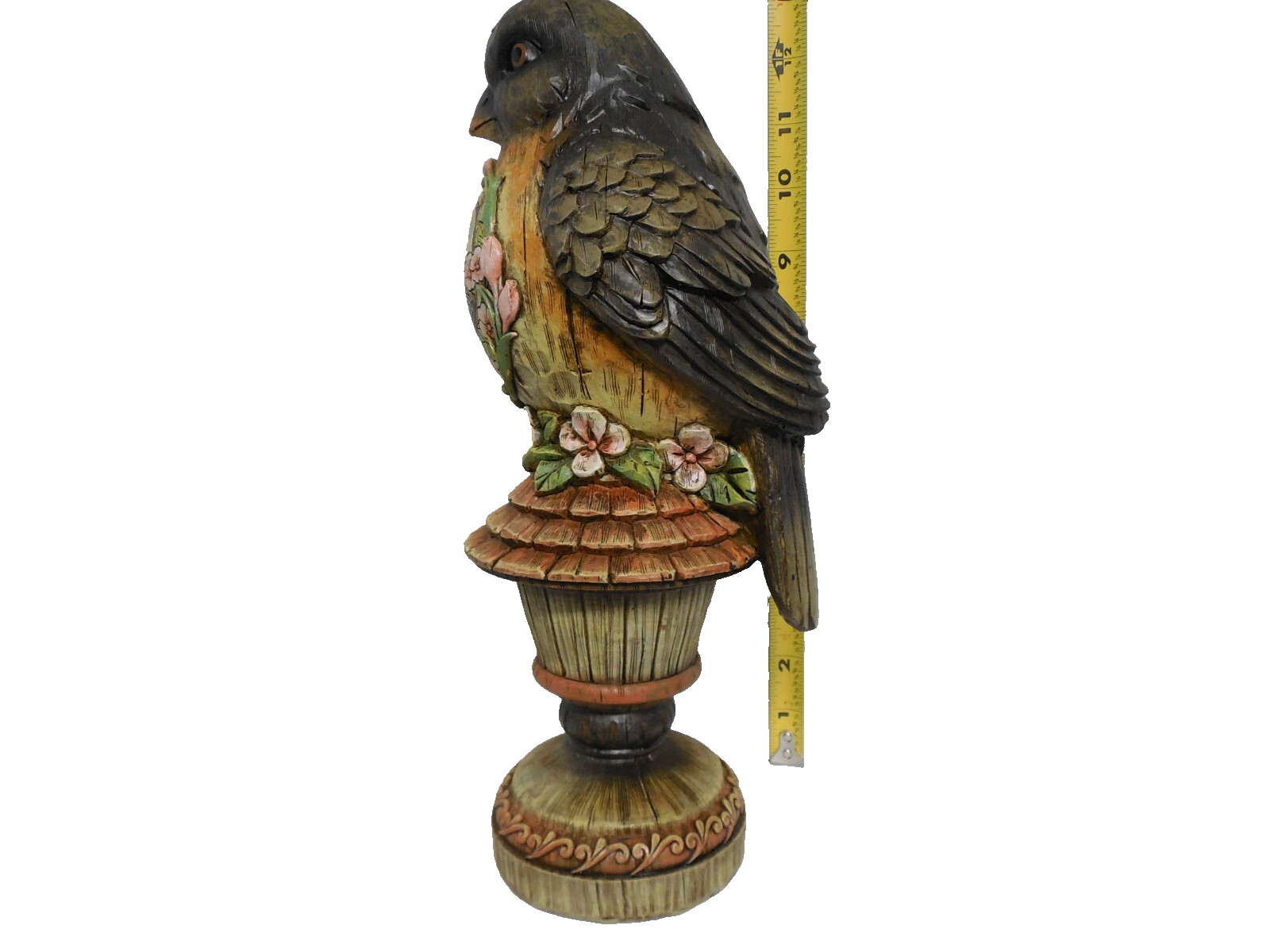 2011 Spring Shop Bird perched on Birdhouse figurine