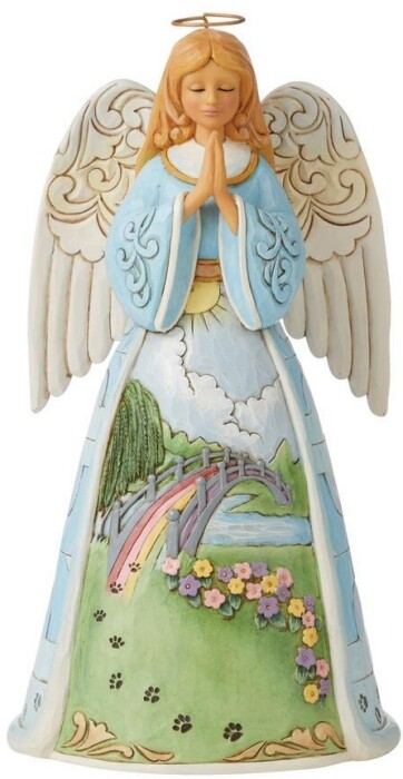 Jim Shore RAINBOW BRIDGE ANGEL Pet Bereavement Figurine New In Box 6008762 TC