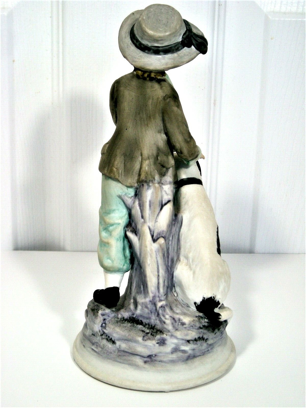 Vintage Ethan Allen Boy with Dog Girl with Dog figurines 3213A GIFT
