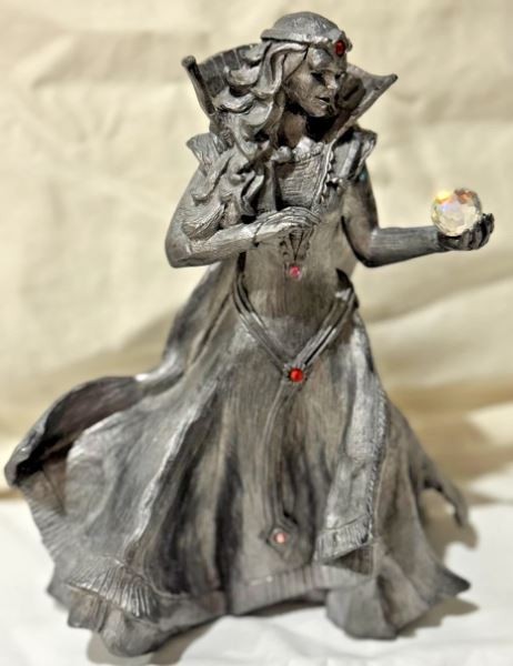Michael Ricker Pewter 1991 Mythology Sculpture Sorceress Shawn #631/1500