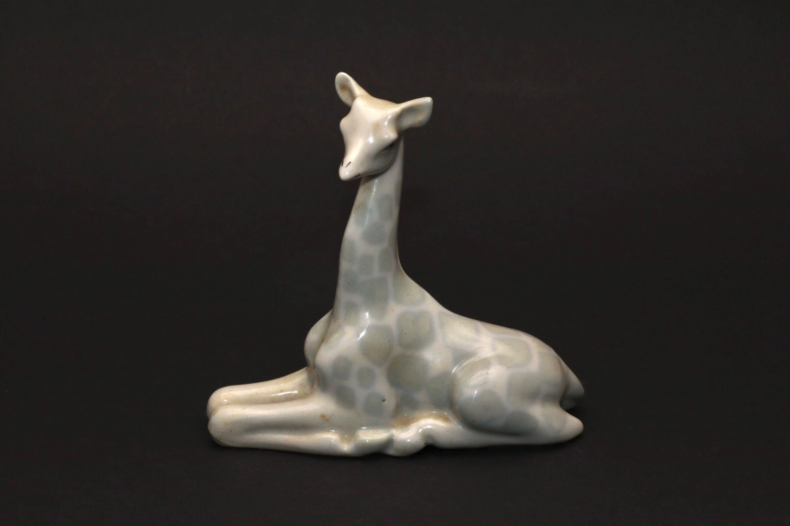 Vintage Riga Porcelain Giraffe Figurine PFF Latvia USSR 1950s-70s Porcelain