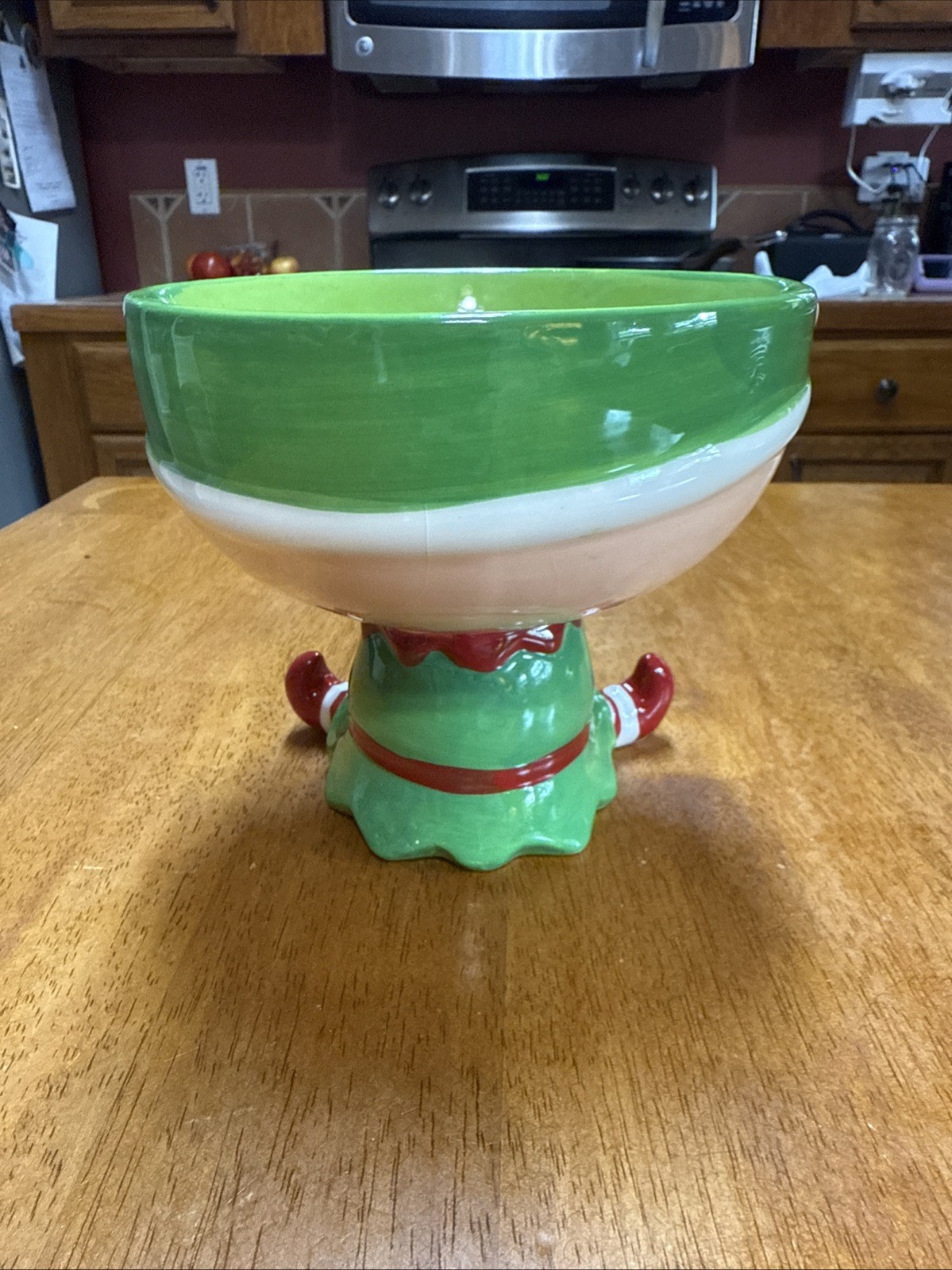 Sleigh Bell Bistro Christmas Elf Candy Trinket Dish Bowl Free Shipping!