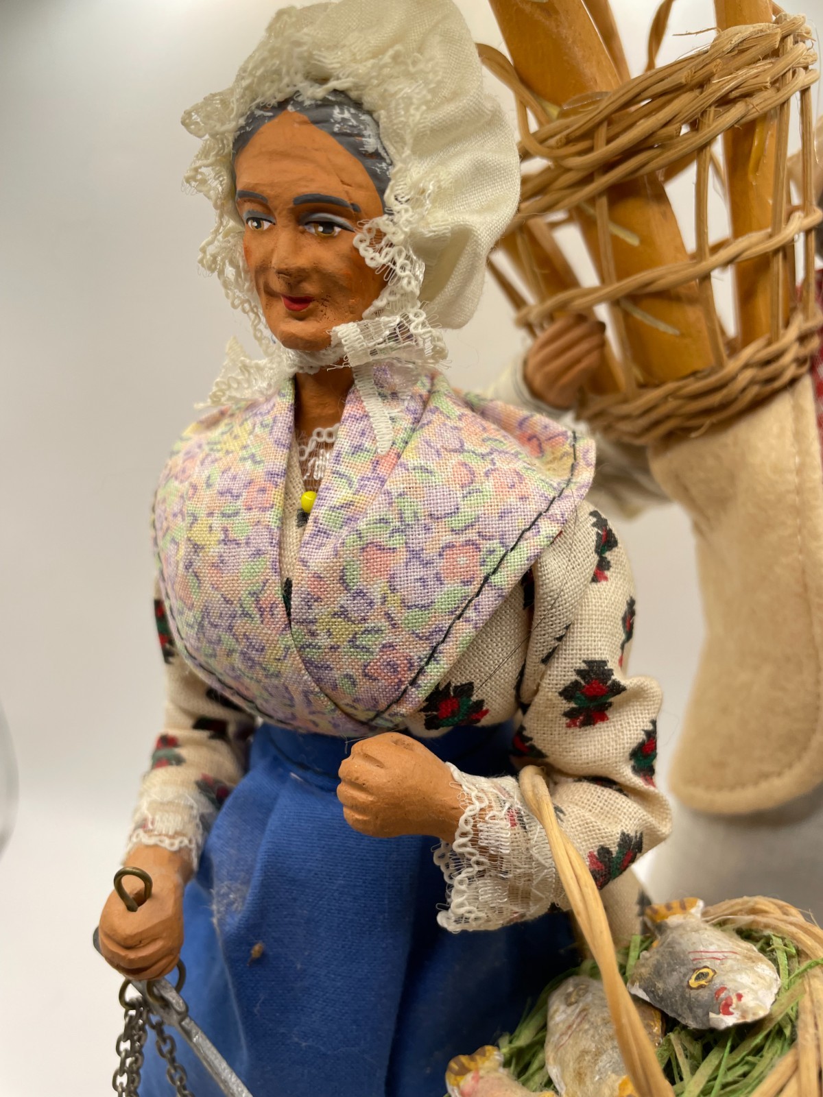 French Figurines (2) Baker and Fishmonger from Provence
