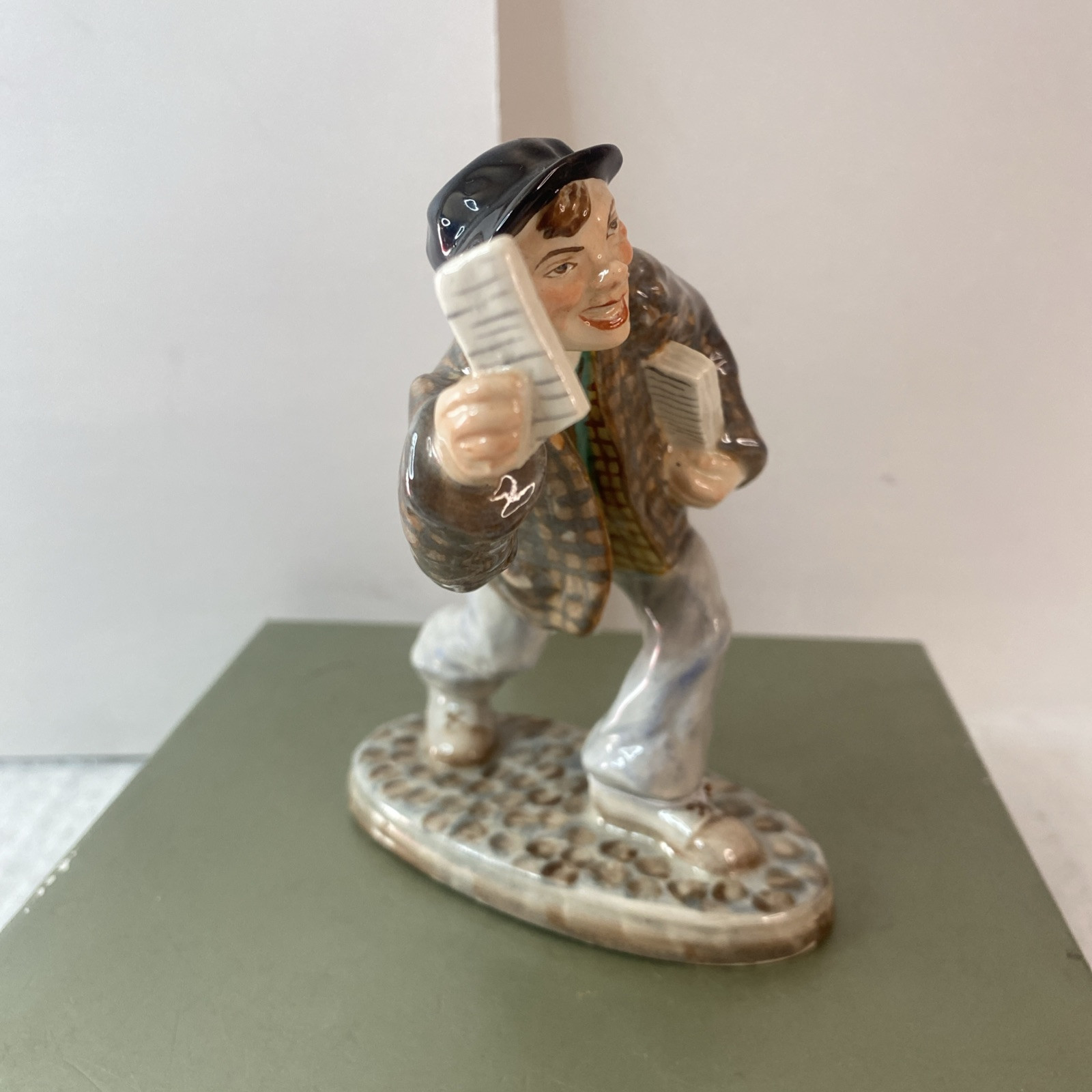 WEDGWOOD & CO. – ‘Paper Seller’ – Antique Porcelain Figure – U.K. – *read** T