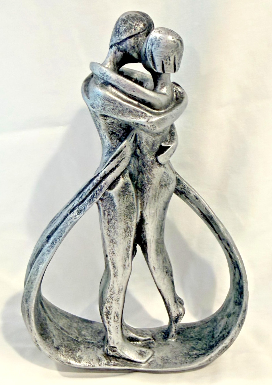 Modern Abstract Couple Figurine Statue Wrought Studio Minimalist Romantic Decor